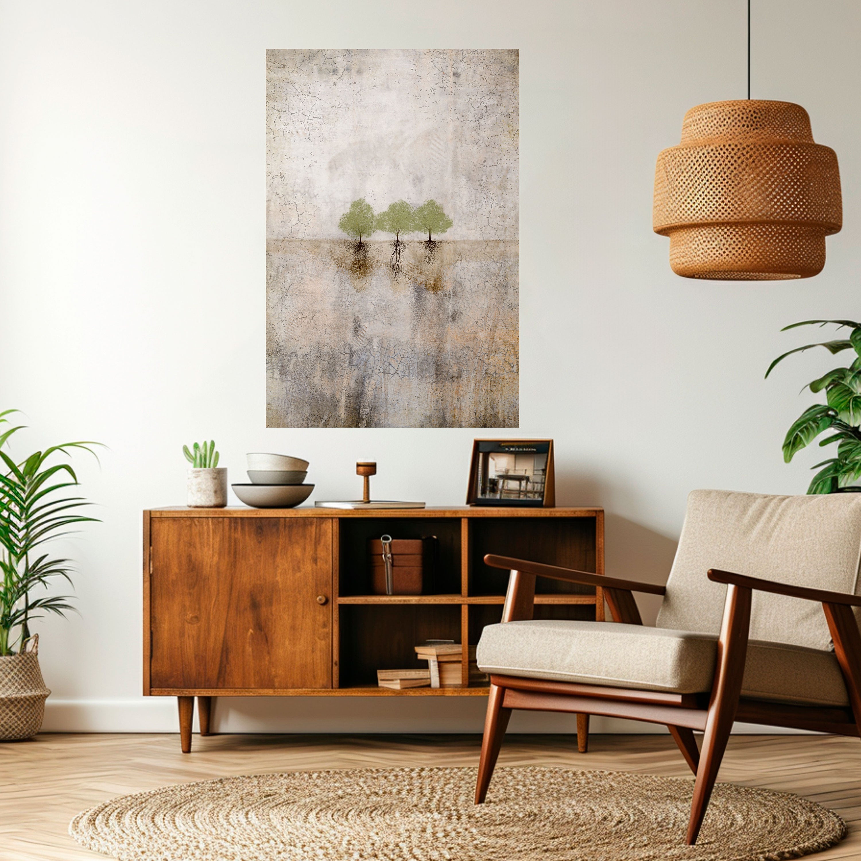 Affiche verticale autocollante ROOTS OF TIME