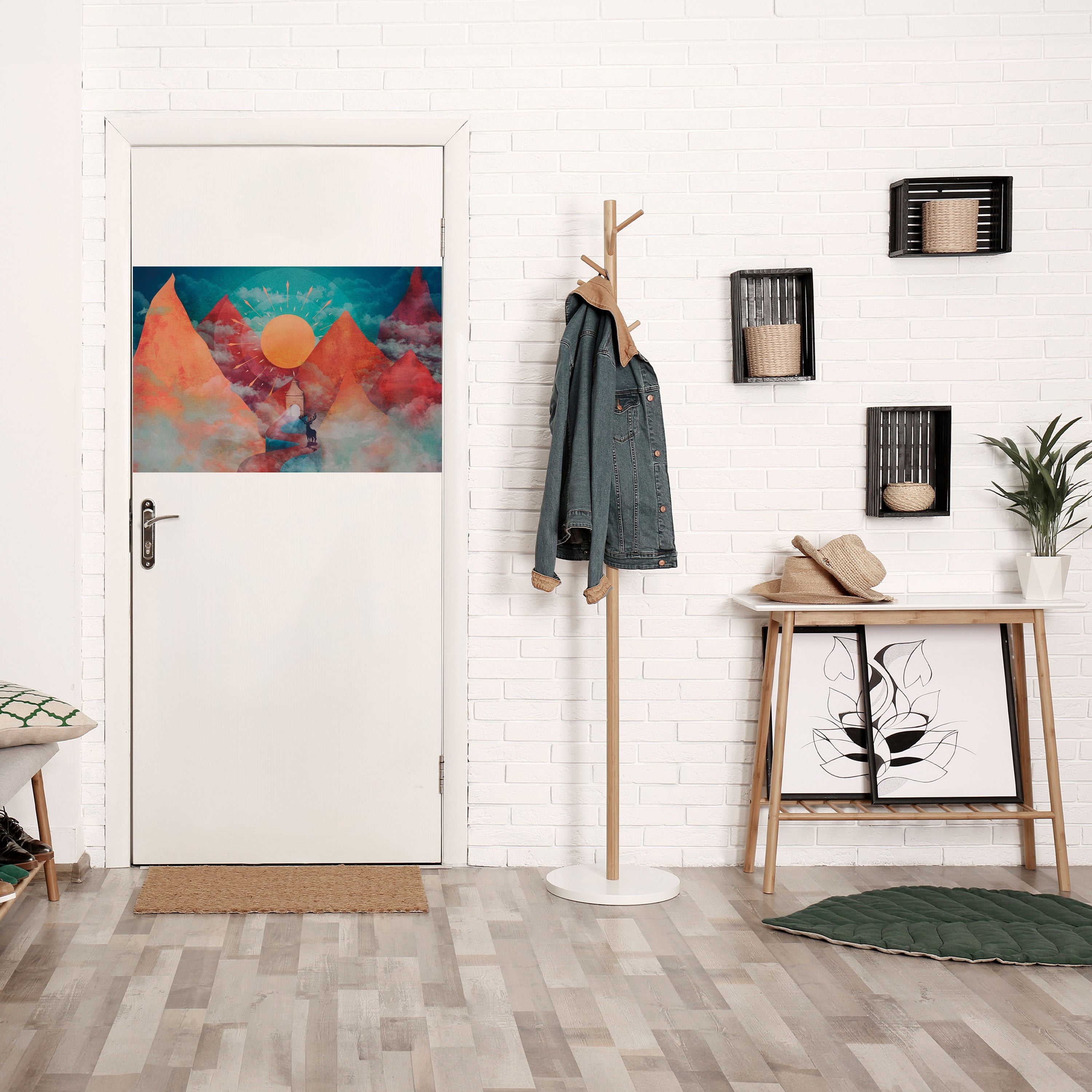 Affiche horizontale autocollante THE DEER MOUNTAIN