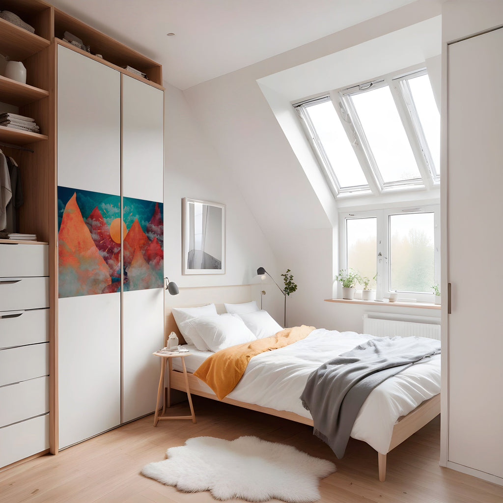 Affiche horizontale autocollante THE DEER MOUNTAIN