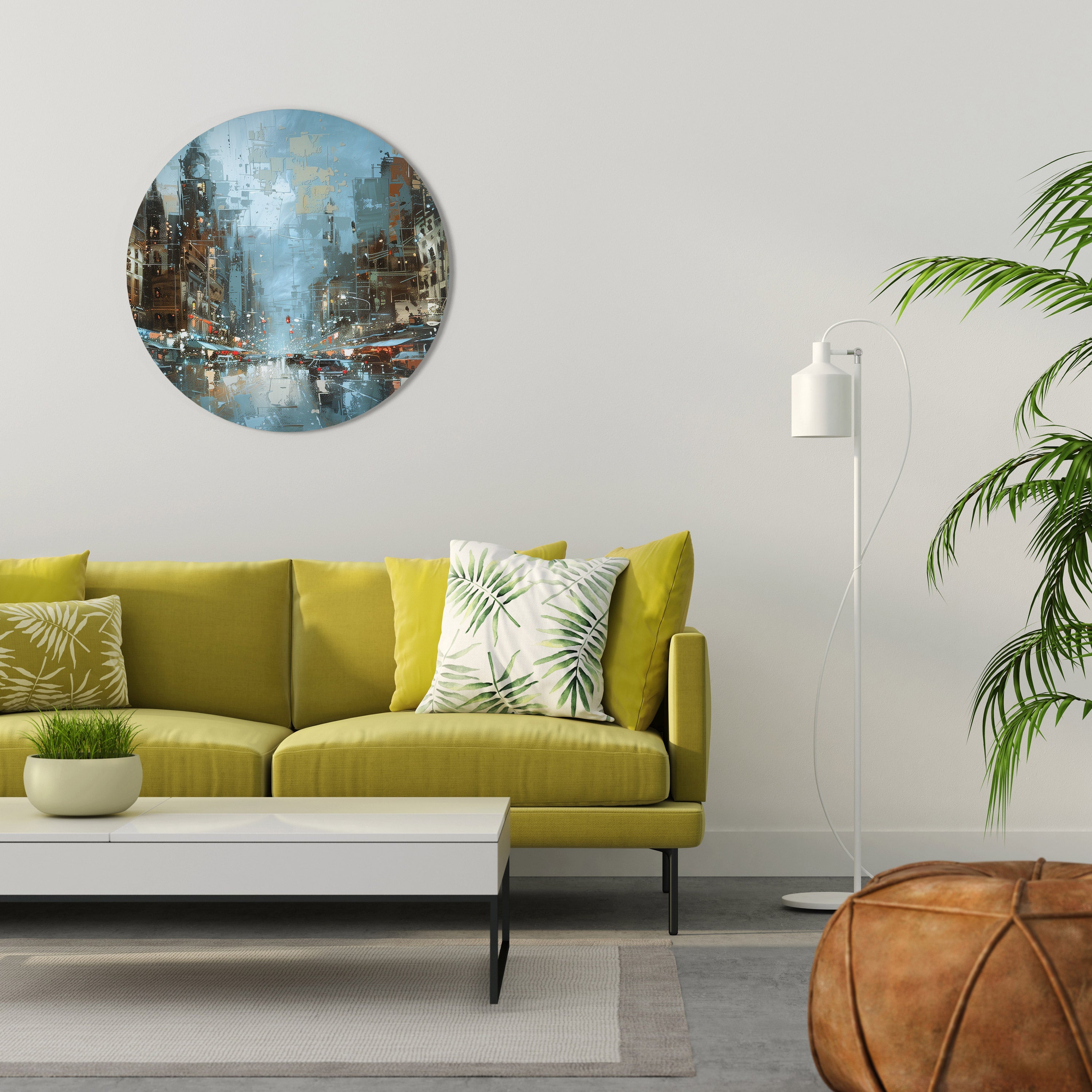 Art mural rond URBAN FEVER