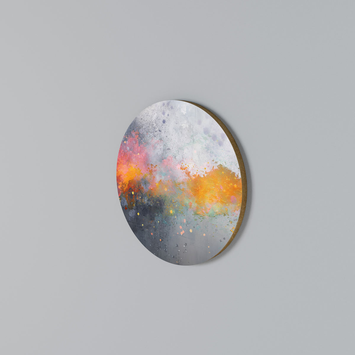 PIXY ROAD Round Wall Art