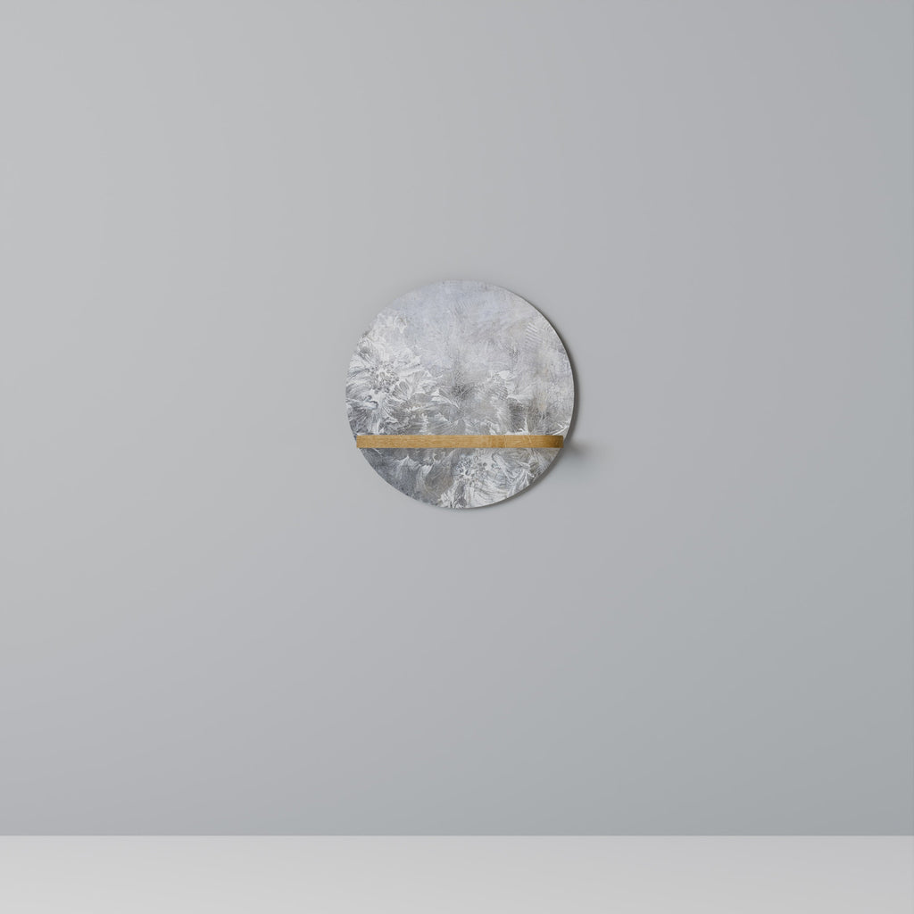 Étagère ronde White Whisper effet chêne