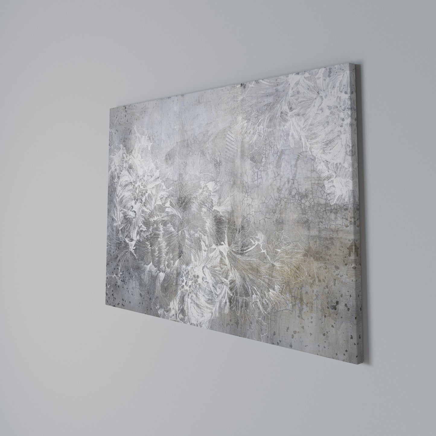 WHITE WHISPER Horizontal Canvas Print