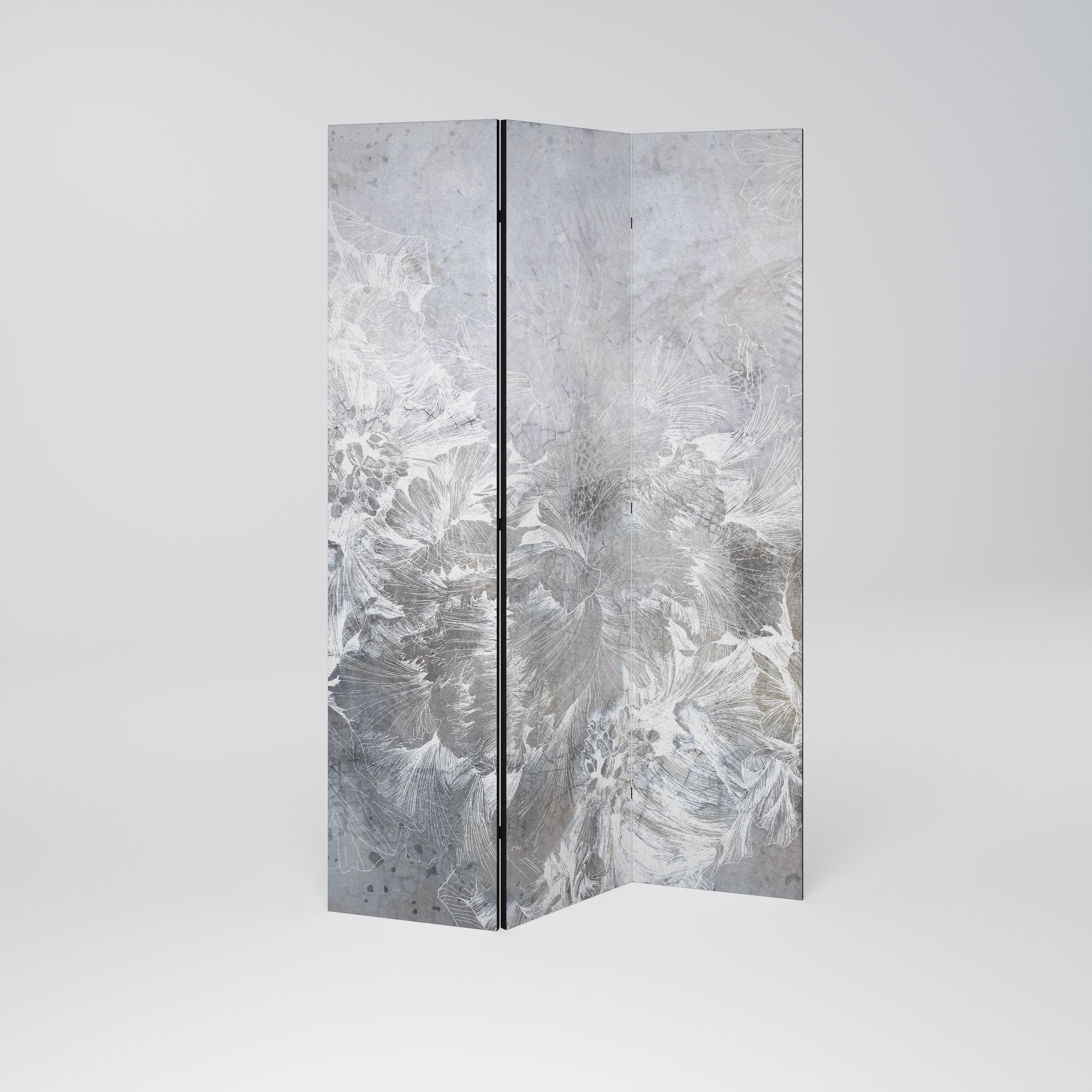 WHITE WHISPER 3-Panel Room Divider