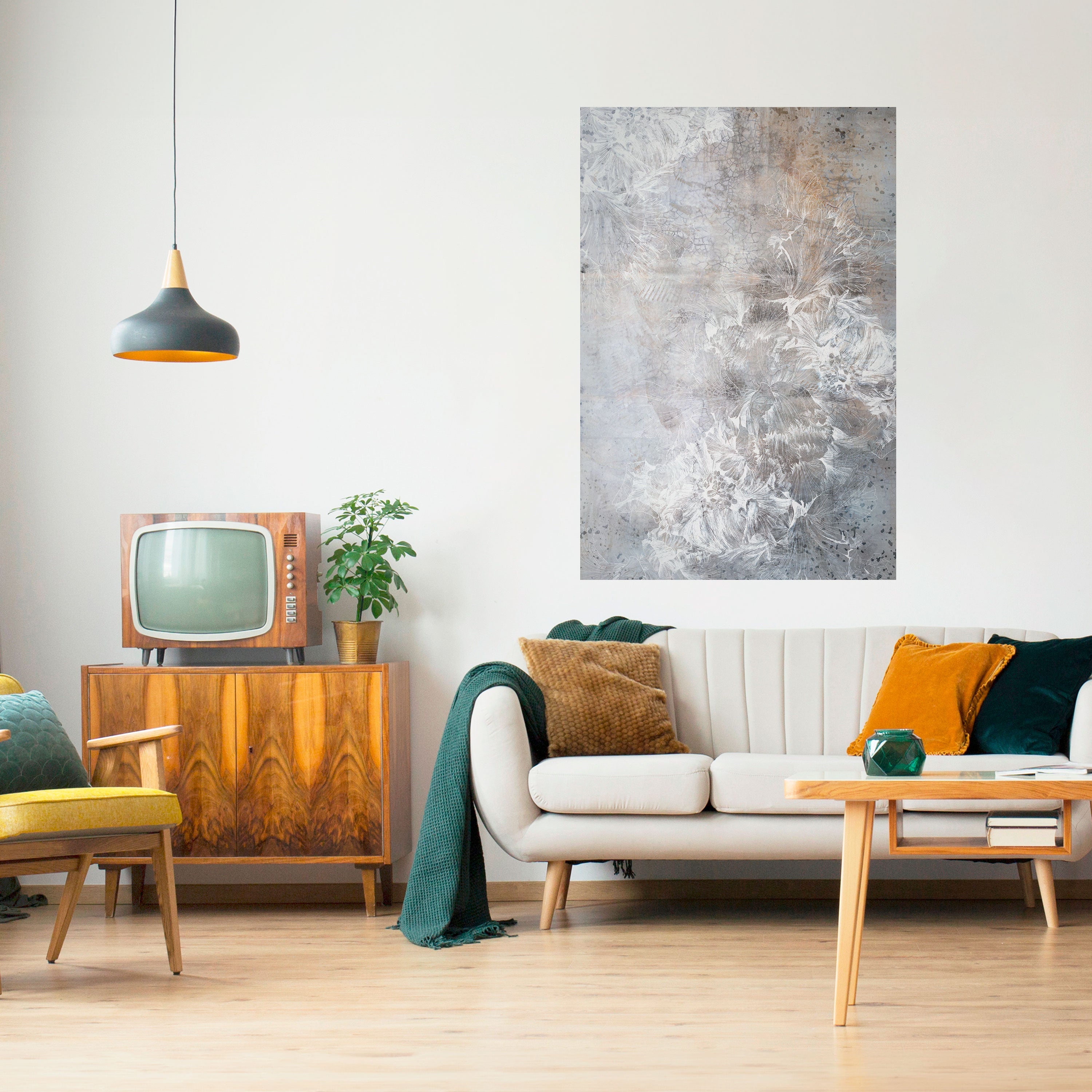 Affiche verticale autocollante « WHISPER BLANC »