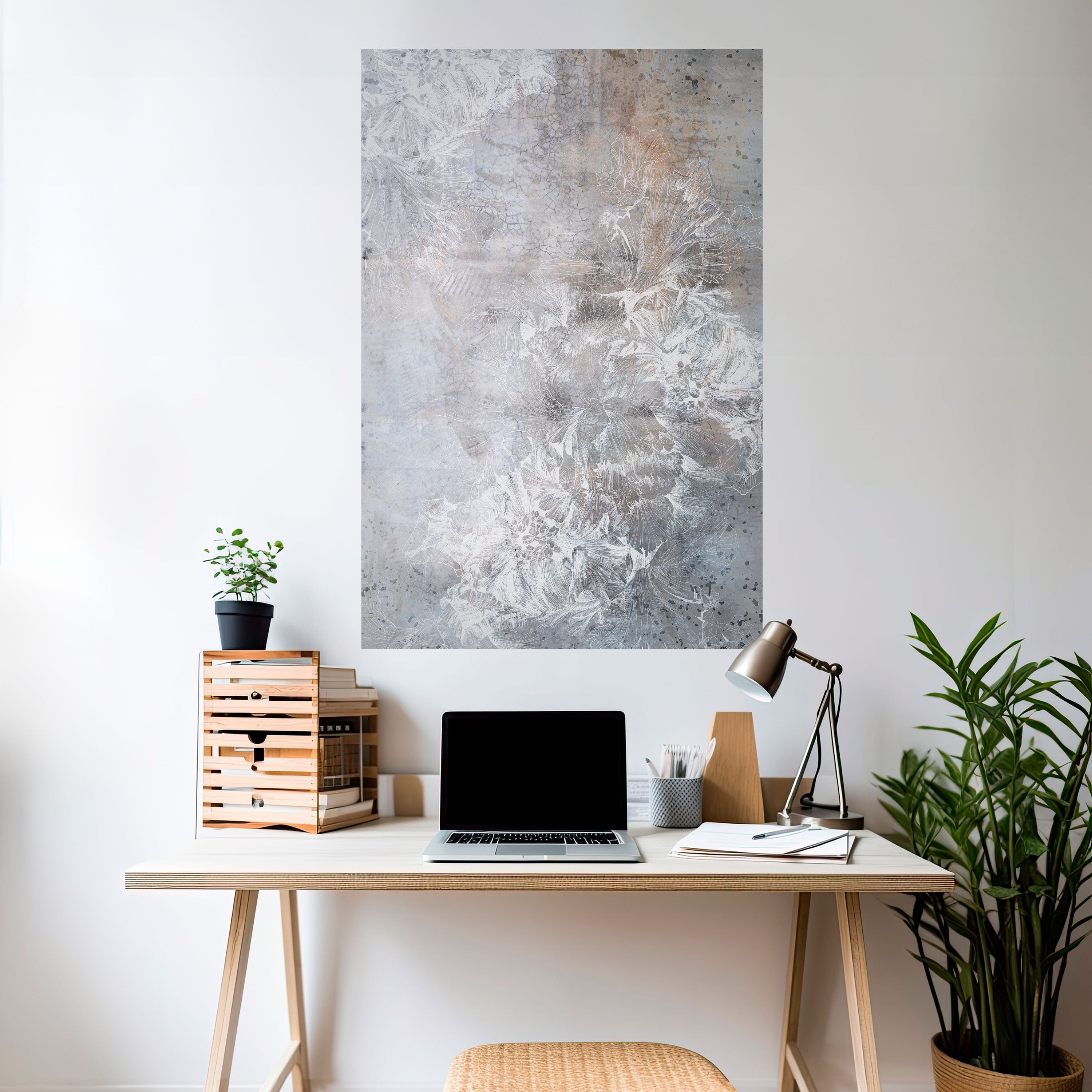 Affiche verticale autocollante « WHISPER BLANC »