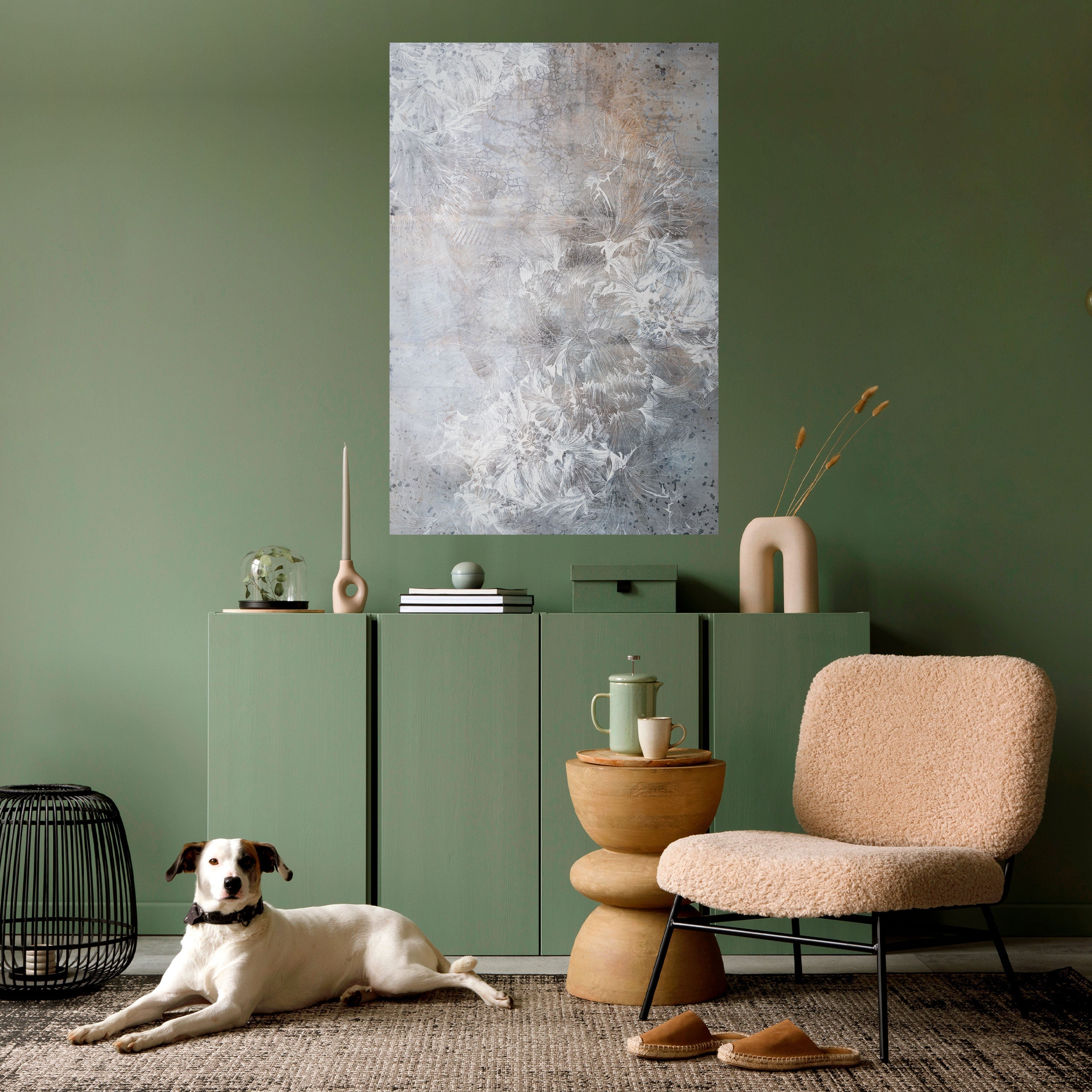 Affiche verticale autocollante « WHISPER BLANC »