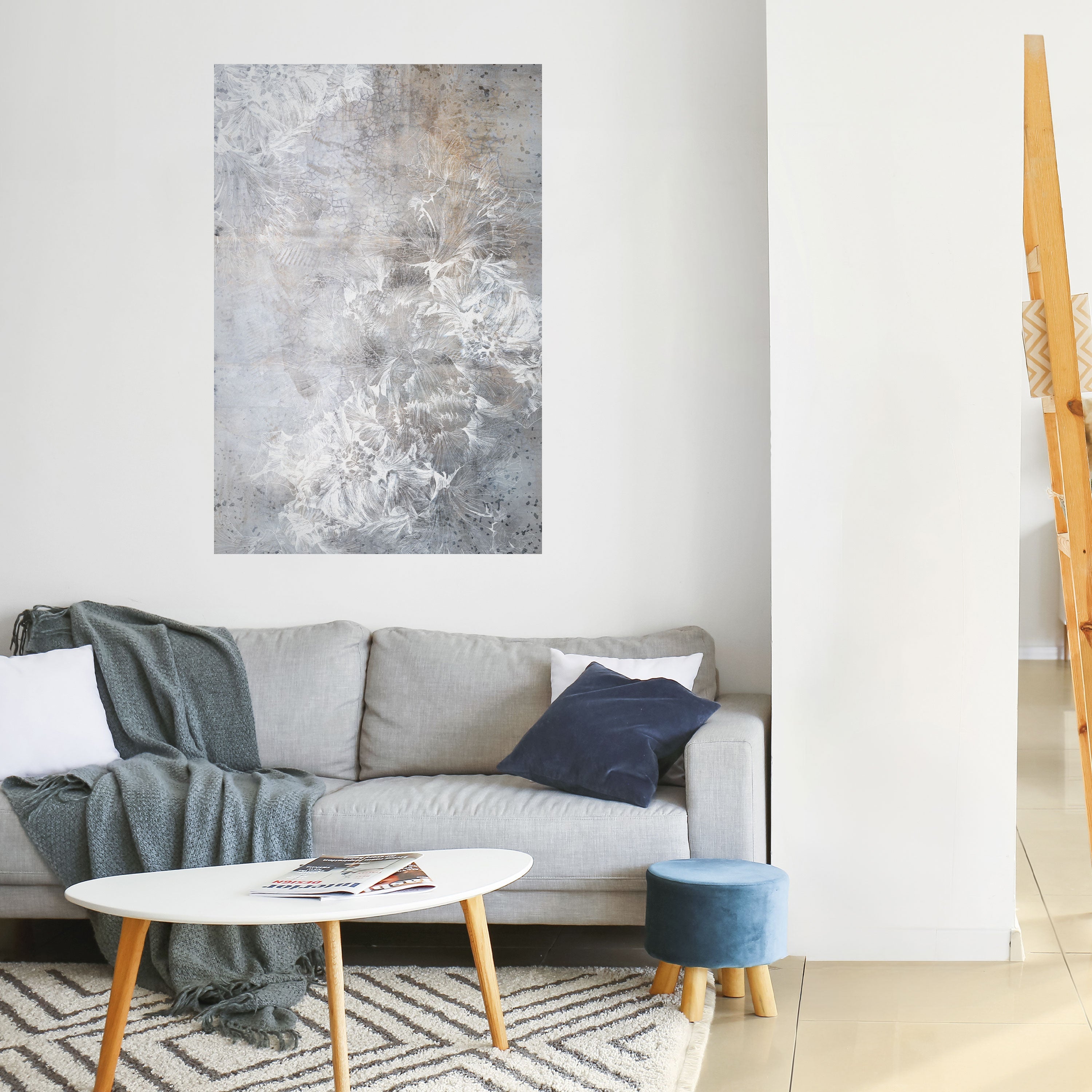 Affiche verticale autocollante « WHISPER BLANC »