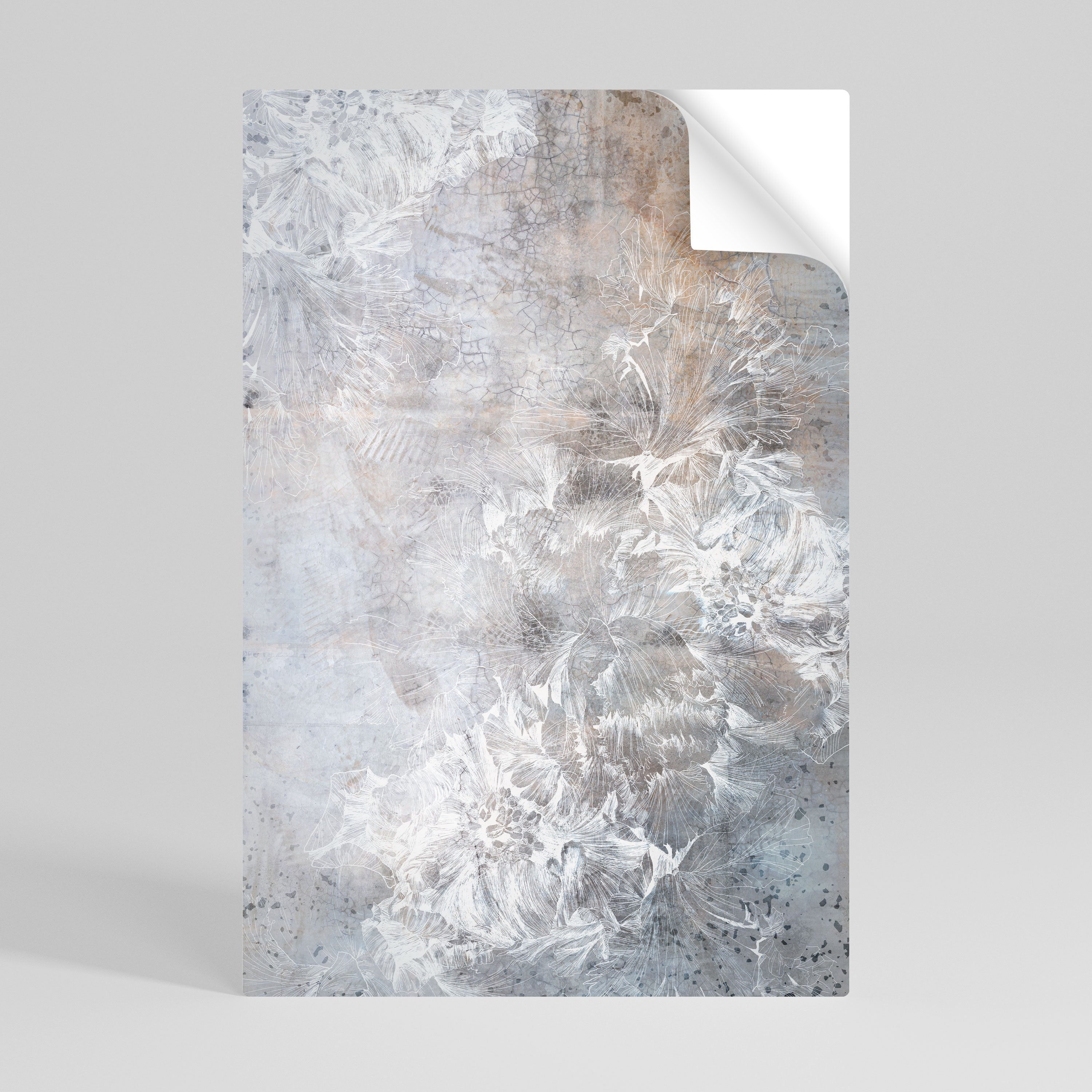 Affiche verticale autocollante « WHISPER BLANC »