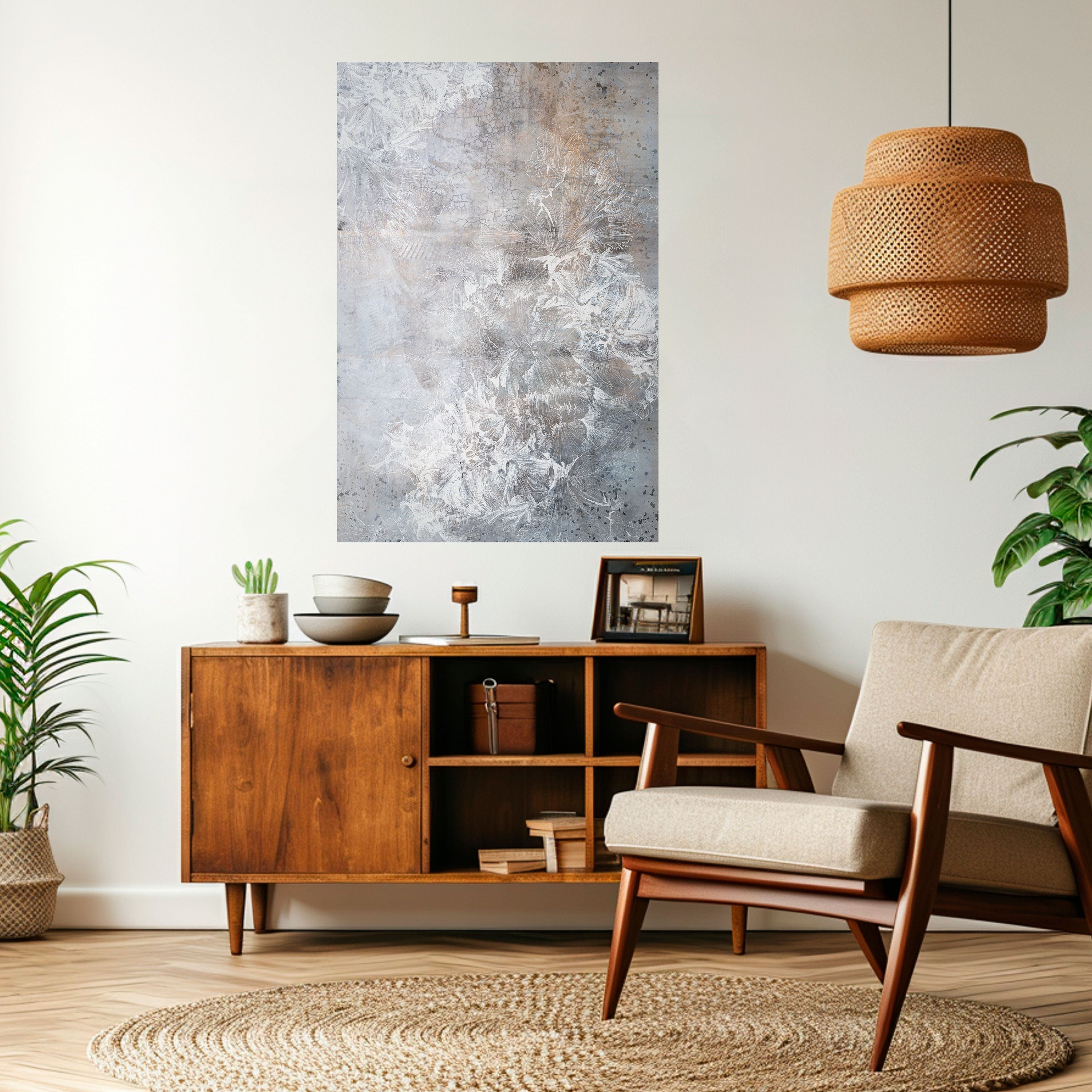 Affiche verticale autocollante « WHISPER BLANC »