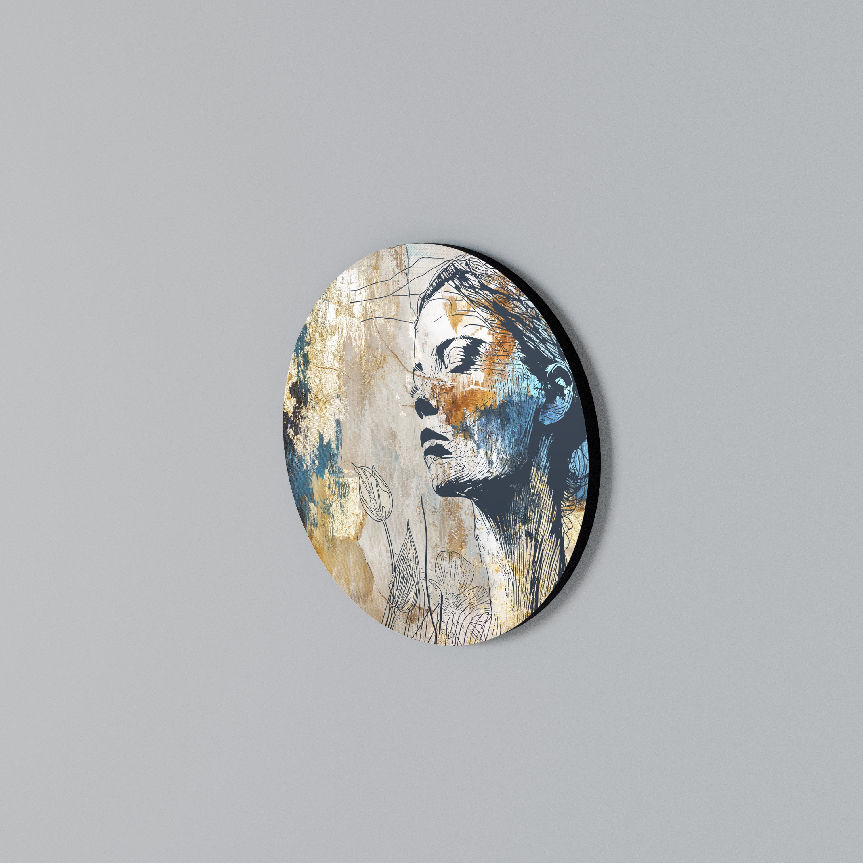 BREAK THE SILENCE Round Wall Art