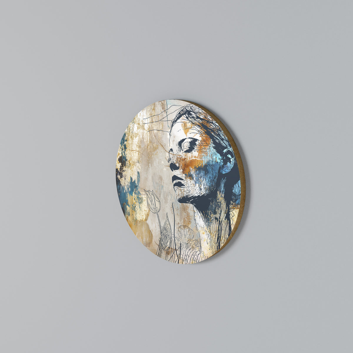 BREAK THE SILENCE Round Wall Art