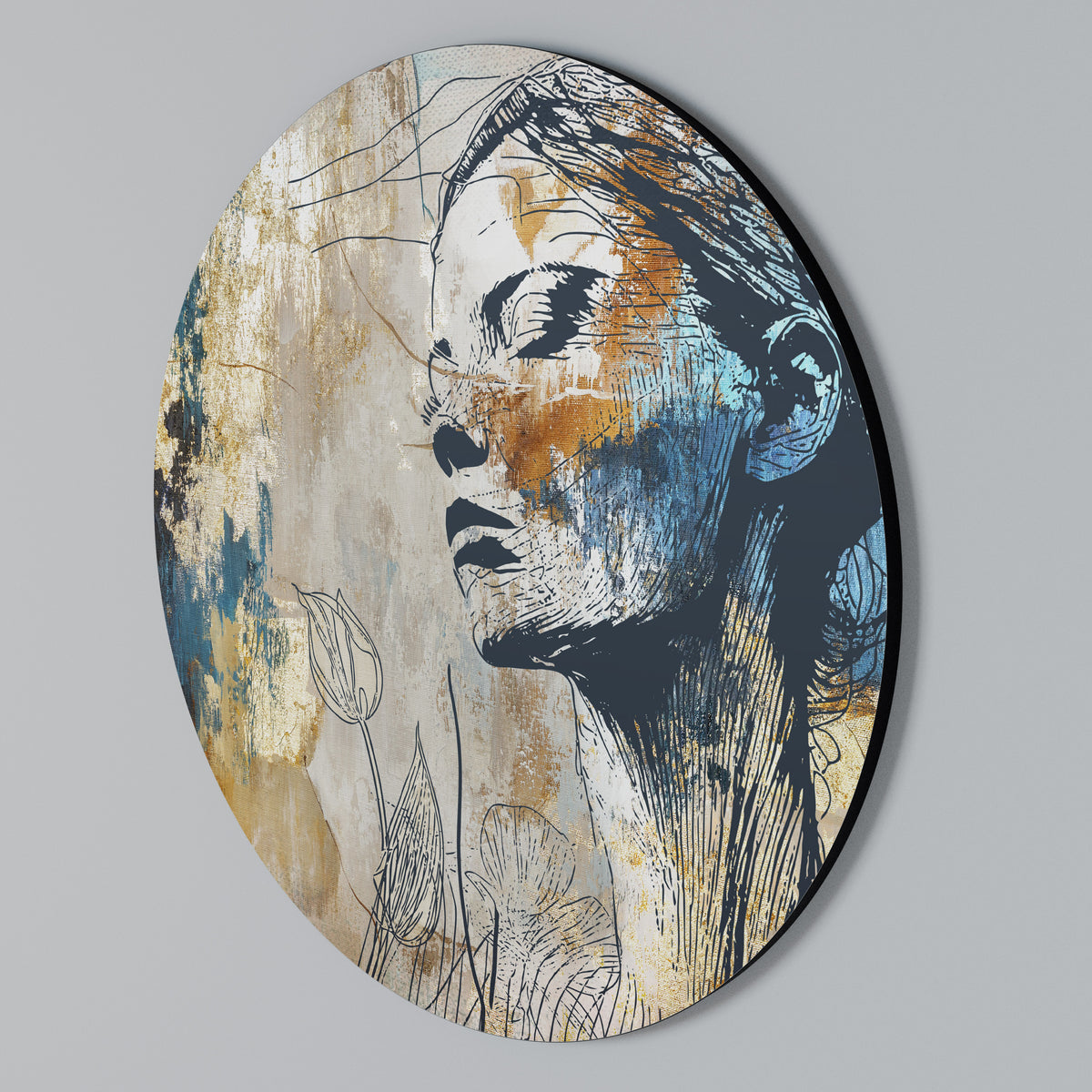 BREAK THE SILENCE Round Wall Art