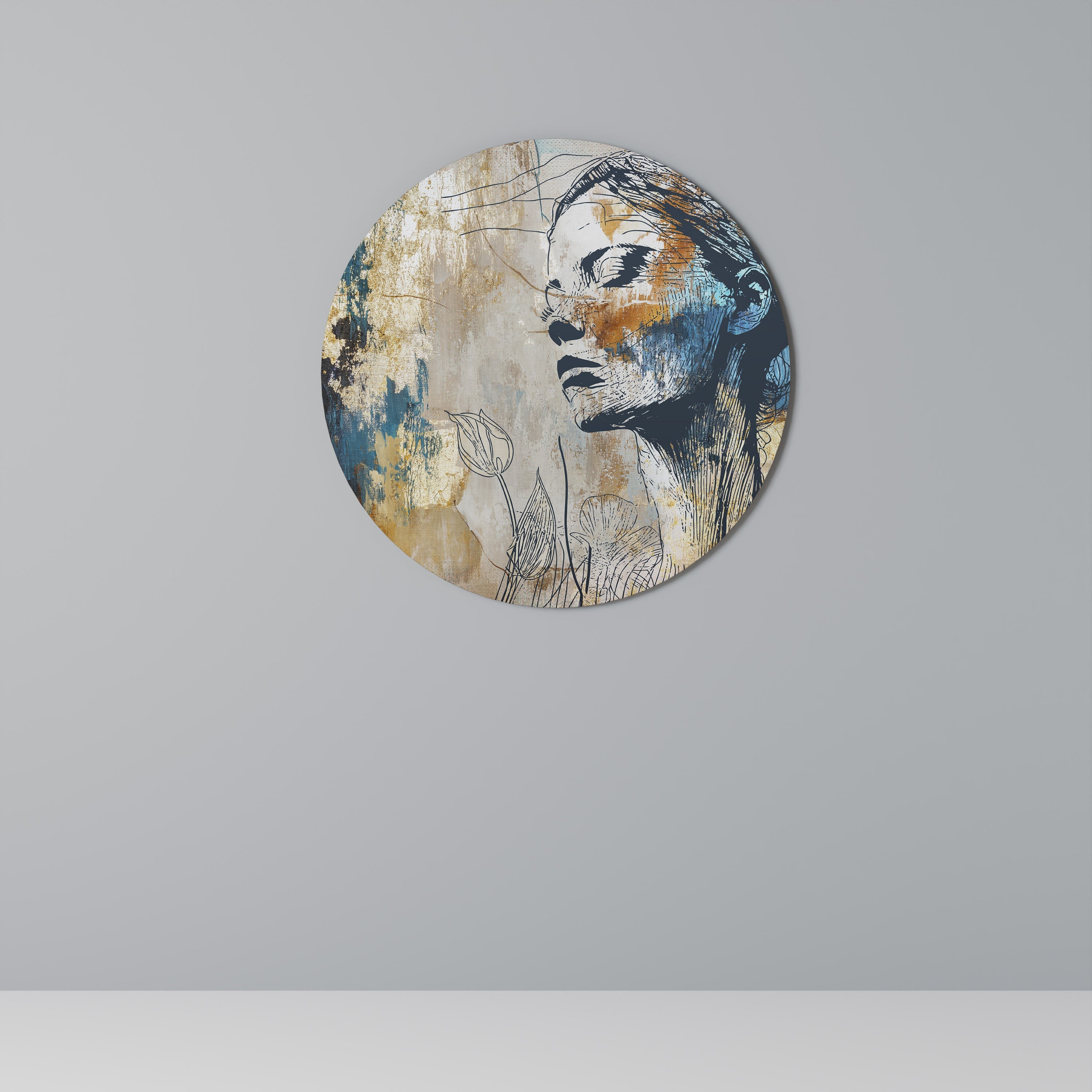 BRISER LE SILENCE Art mural rond