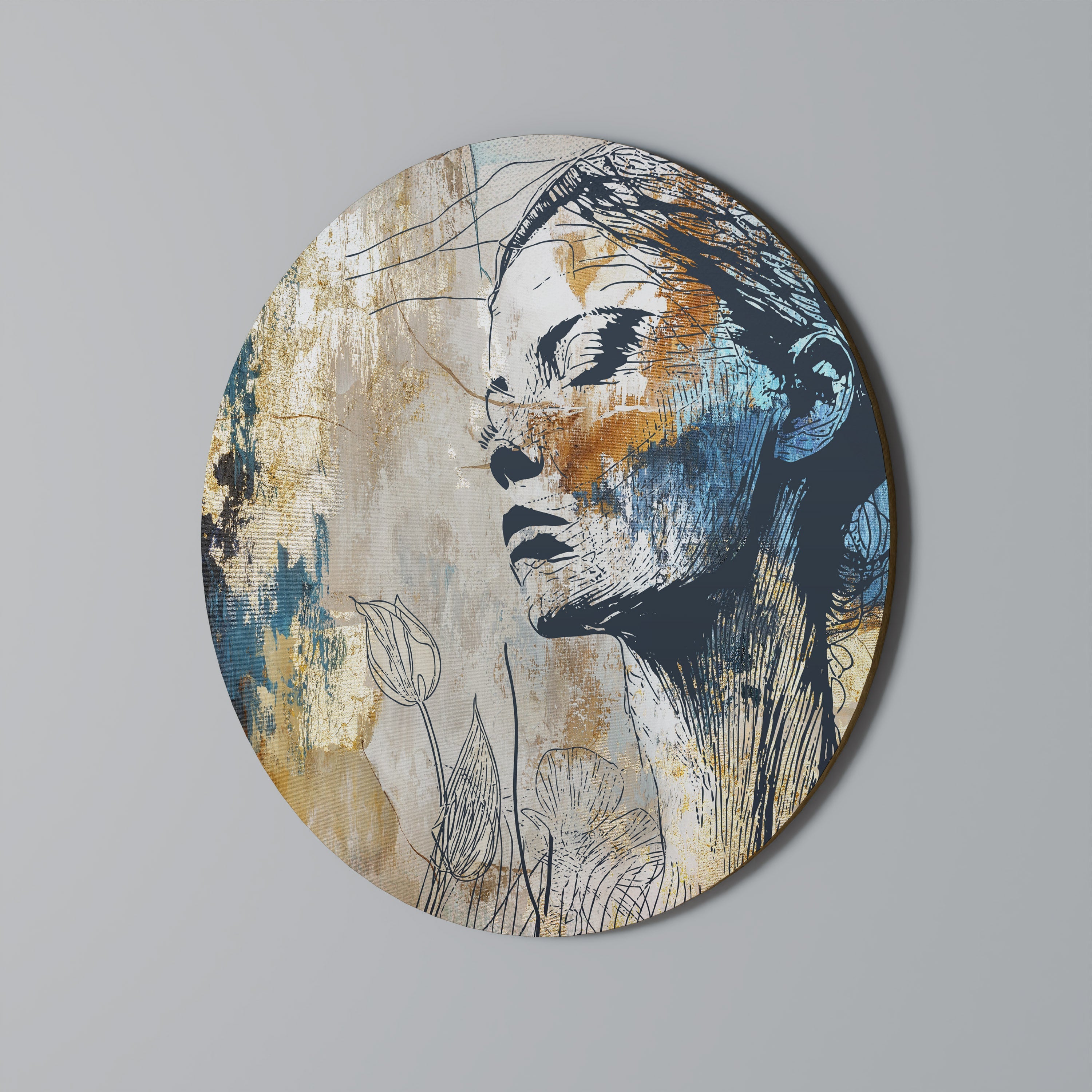 BRISER LE SILENCE Art mural rond