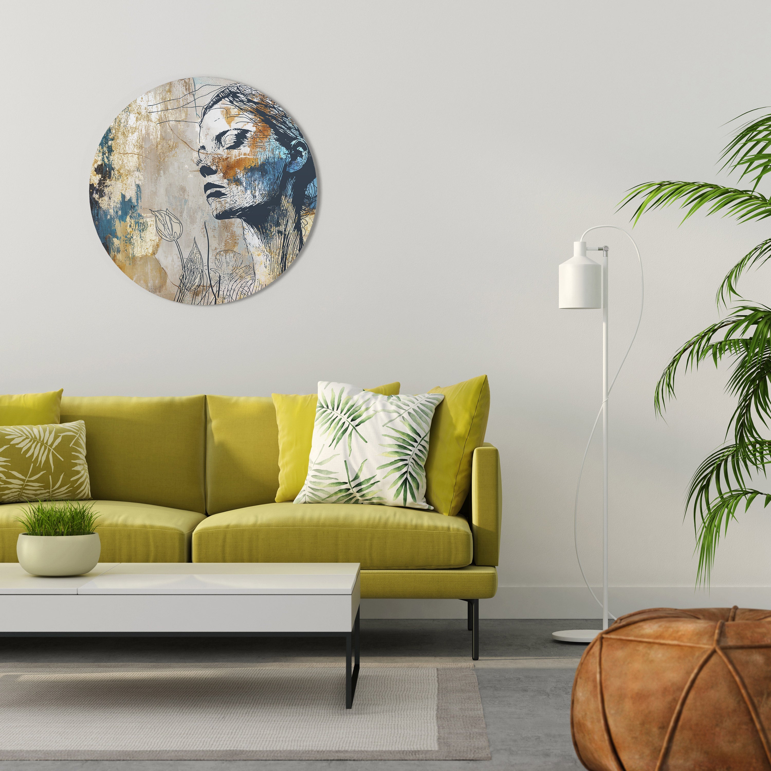 BRISER LE SILENCE Art mural rond