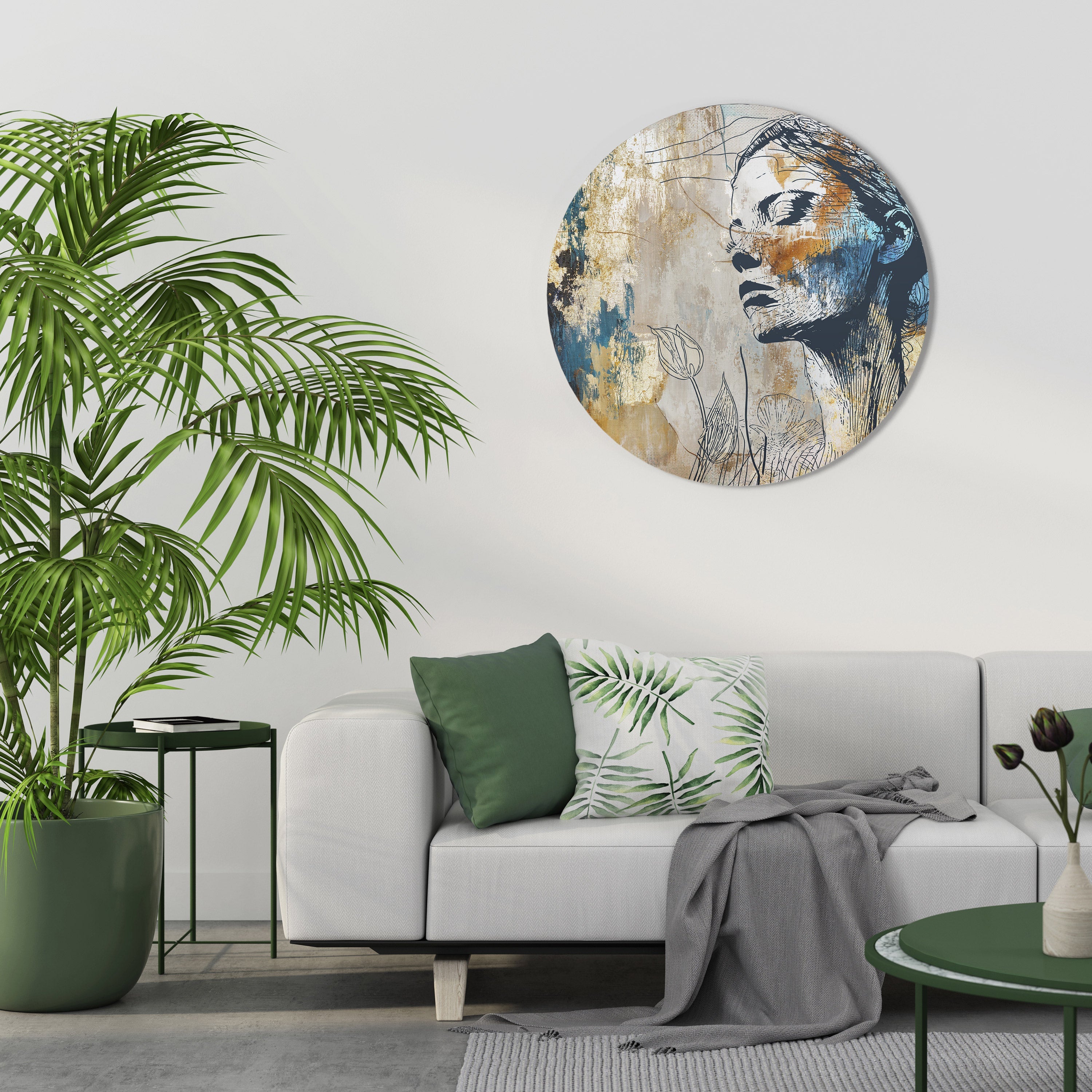 BRISER LE SILENCE Art mural rond