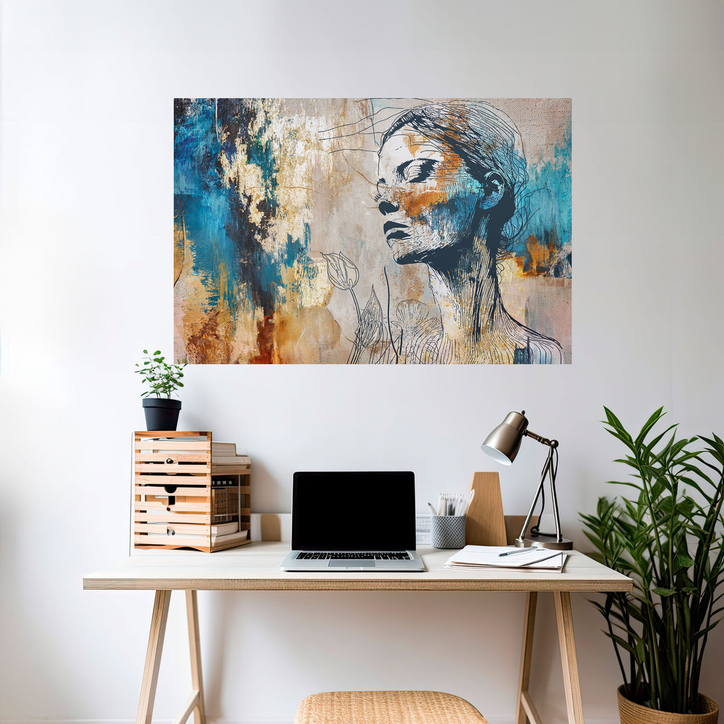 Affiche horizontale autocollante BREAK THE SILENCE