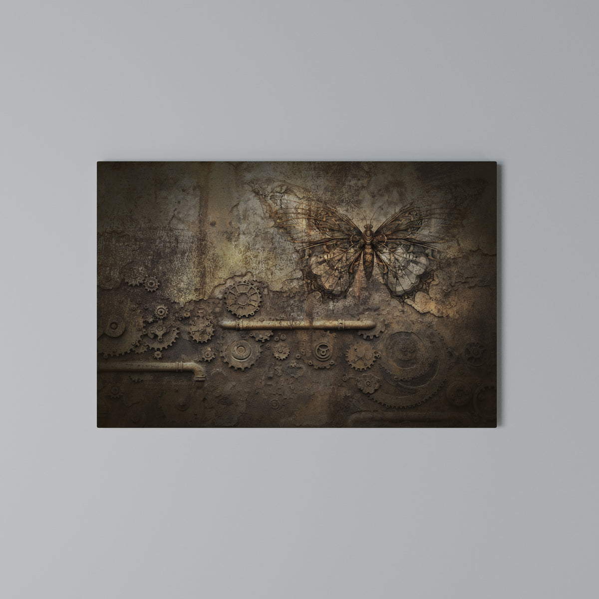 MECHANICAL BUTTERFLY Horizontal Canvas Print