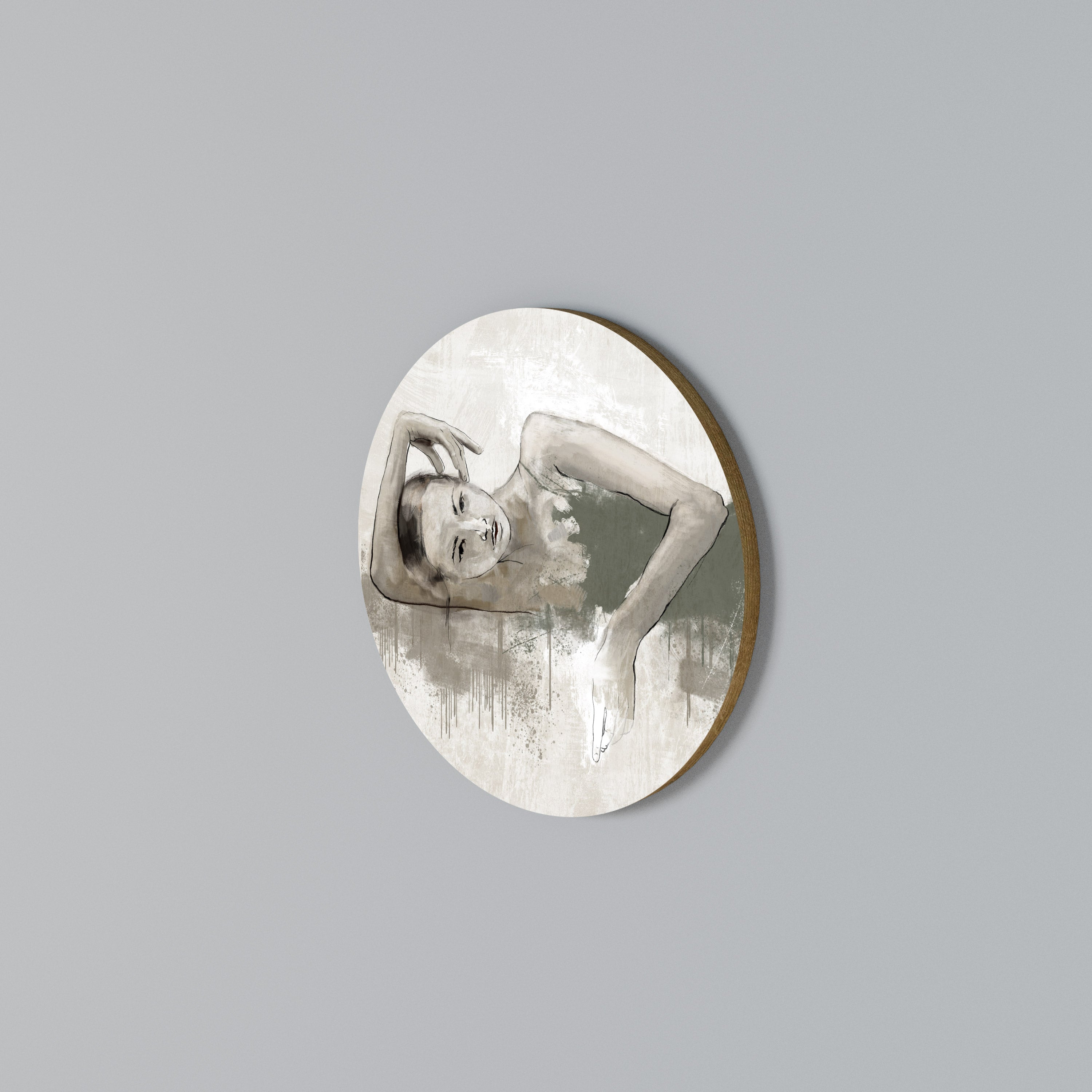 FROZEN IN TIME Round Wall Art