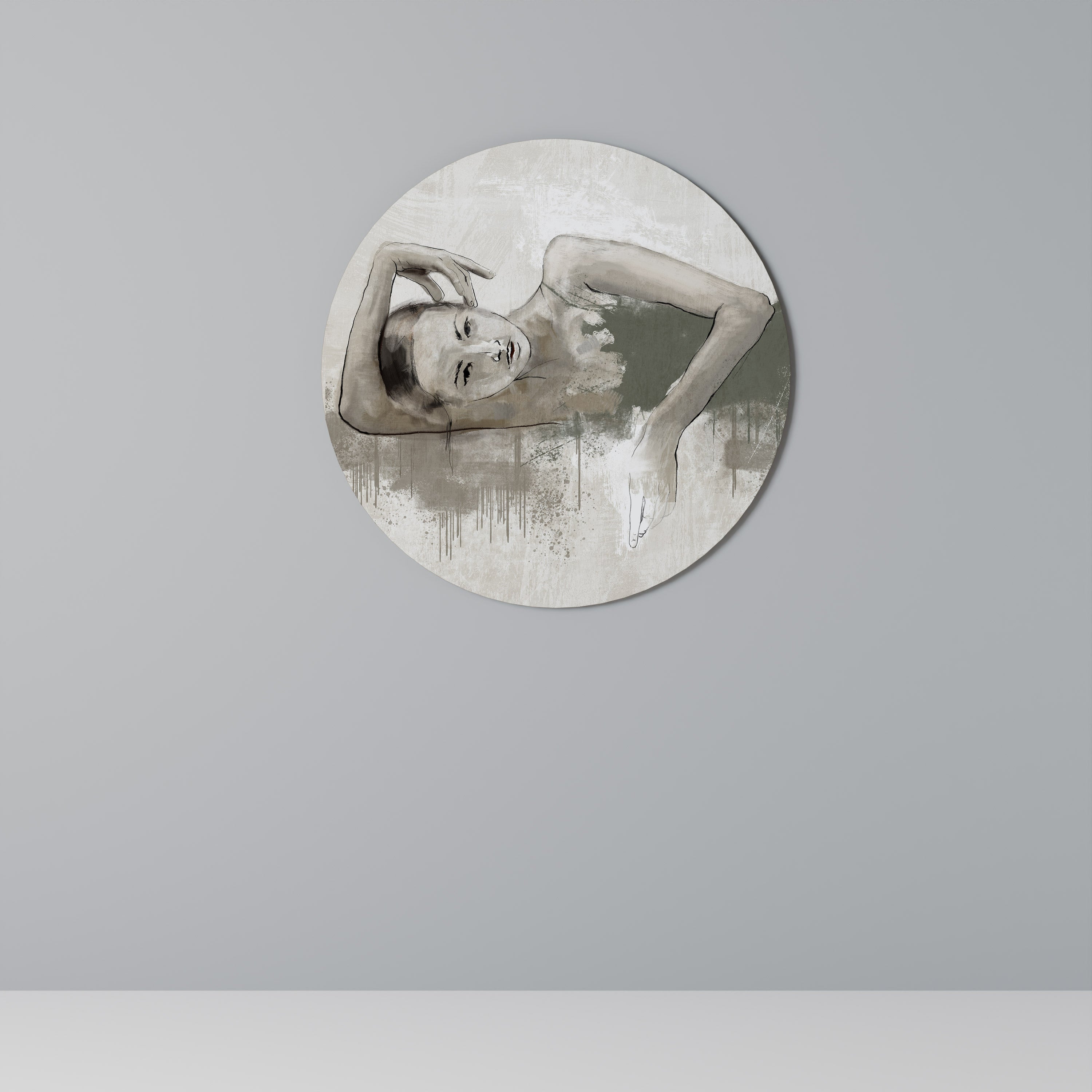 Décoration murale ronde FROZEN IN TIME