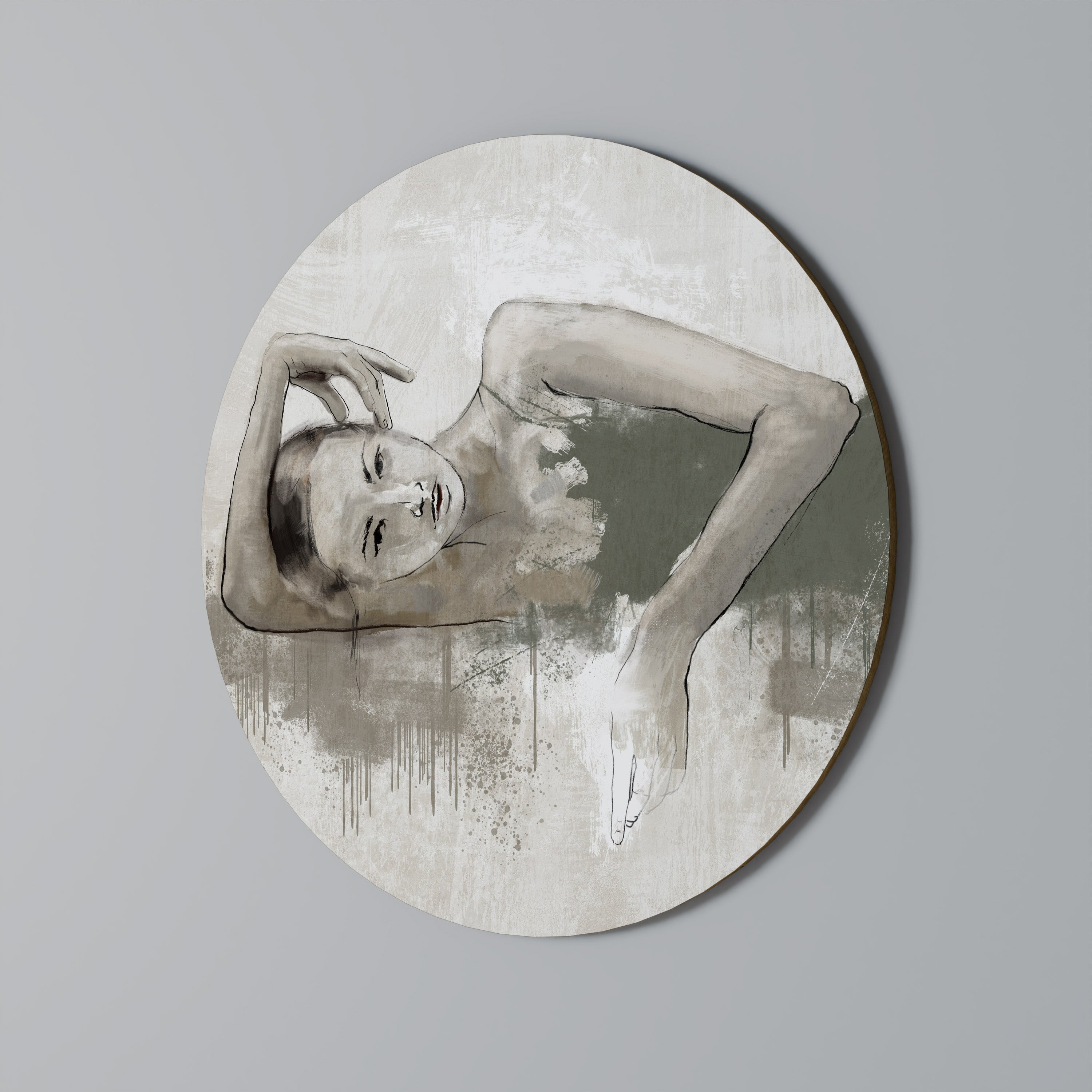 Décoration murale ronde FROZEN IN TIME