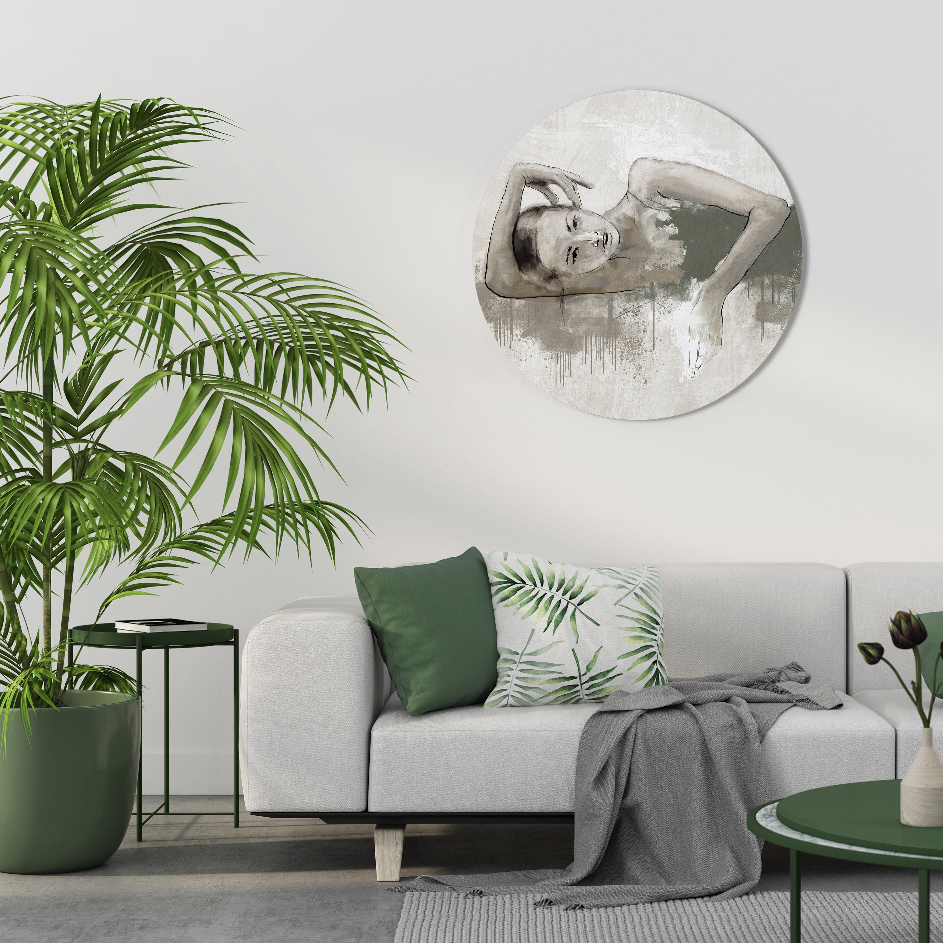 Décoration murale ronde FROZEN IN TIME