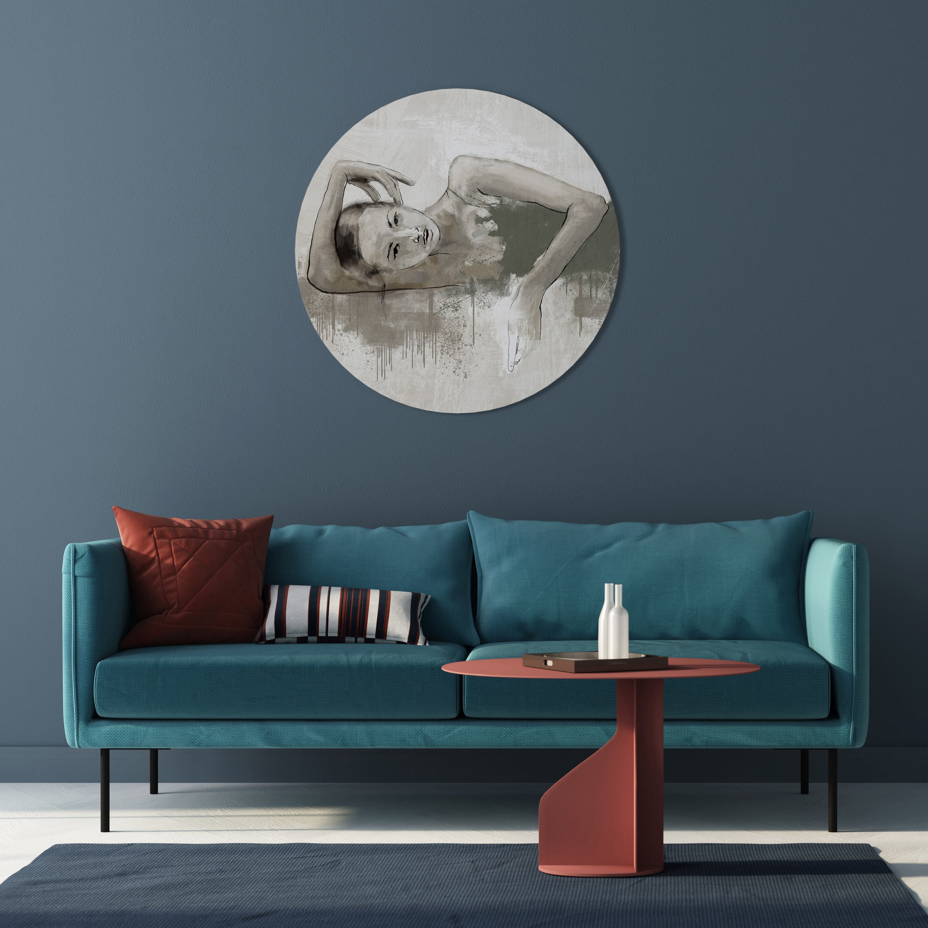 Décoration murale ronde FROZEN IN TIME