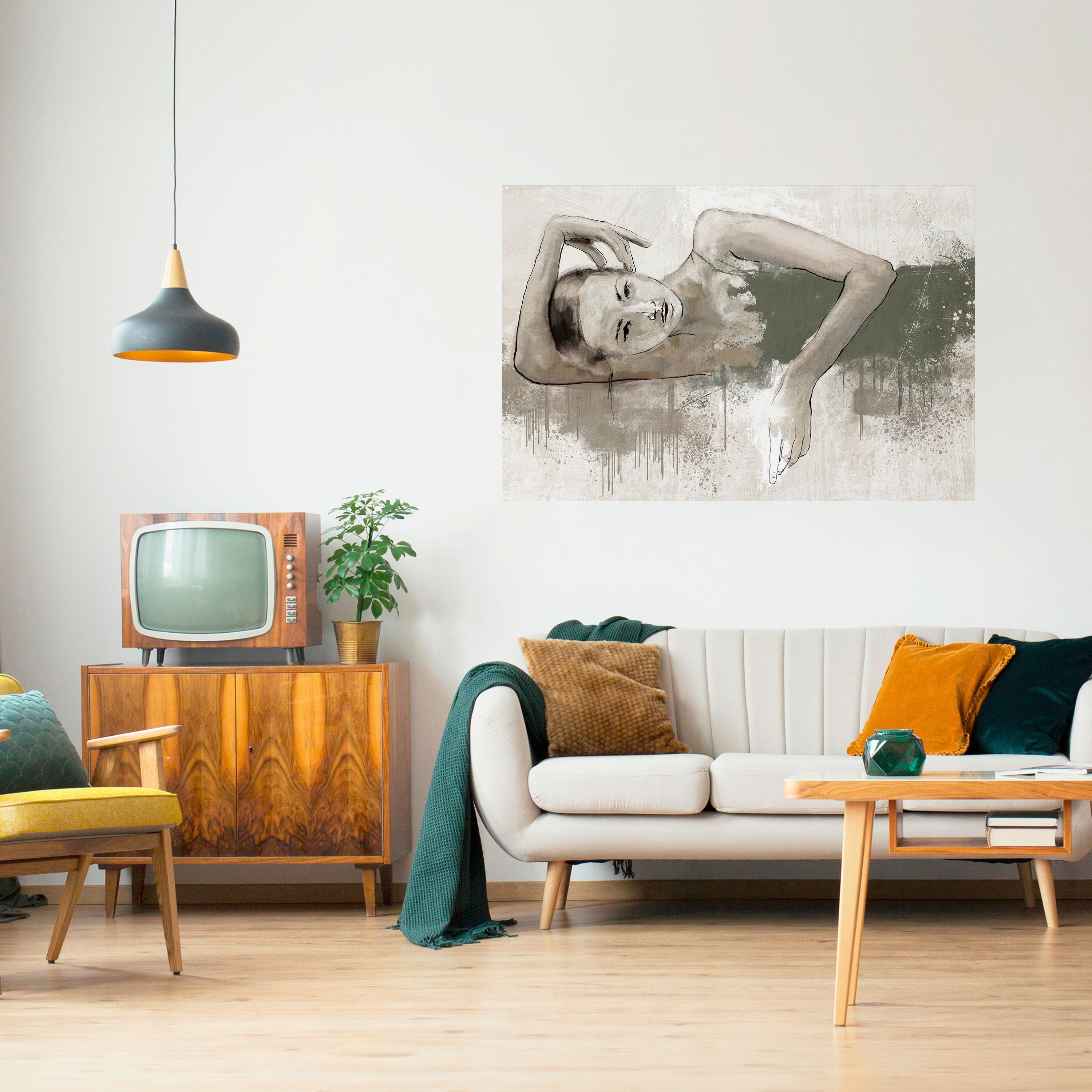 Affiche horizontale autocollante « FROZEN IN TIME »