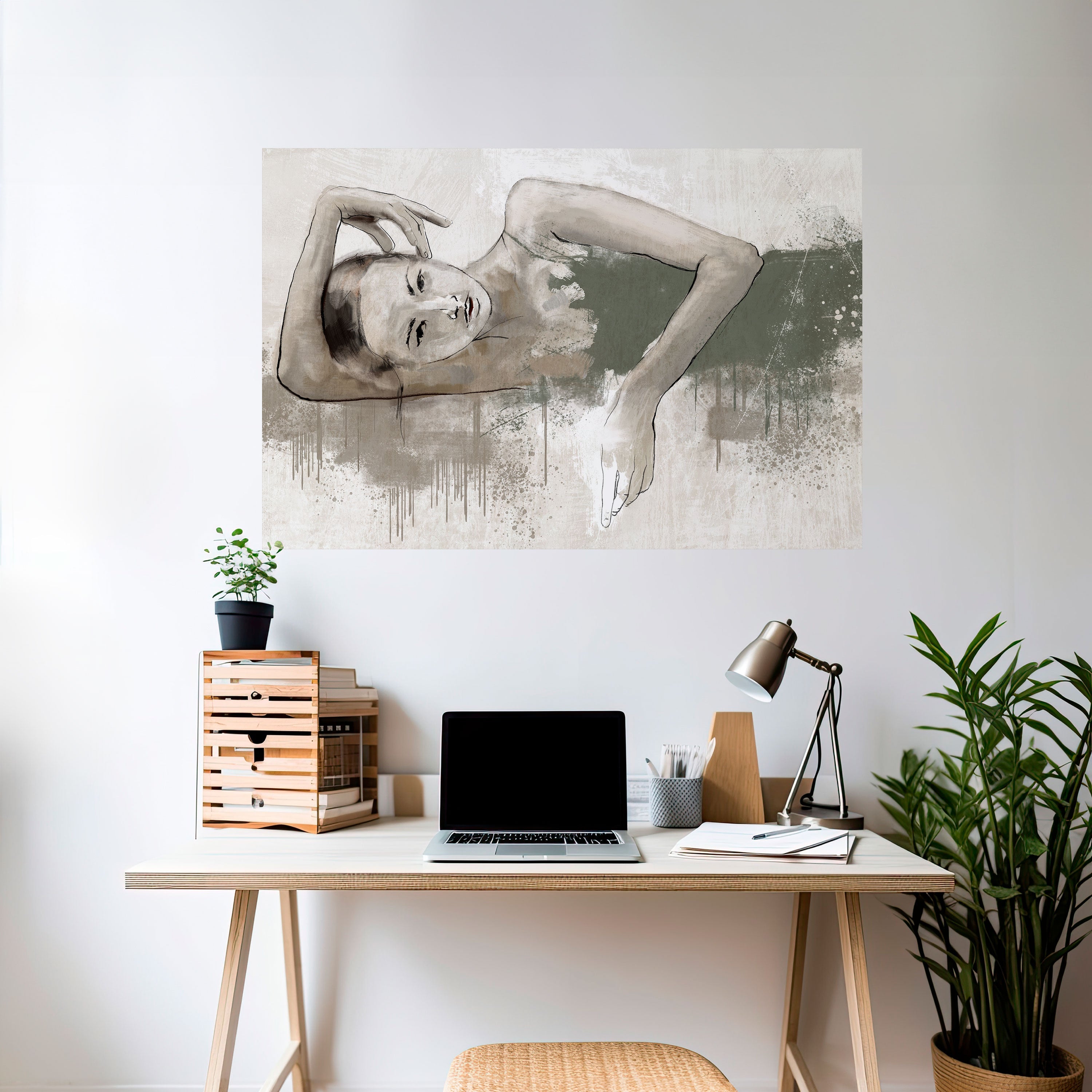 Affiche horizontale autocollante « FROZEN IN TIME »