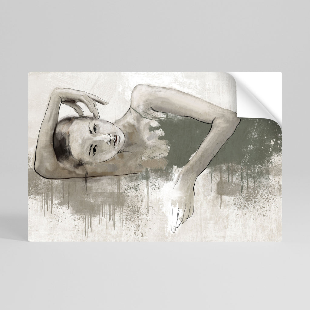 Affiche horizontale autocollante « FROZEN IN TIME »