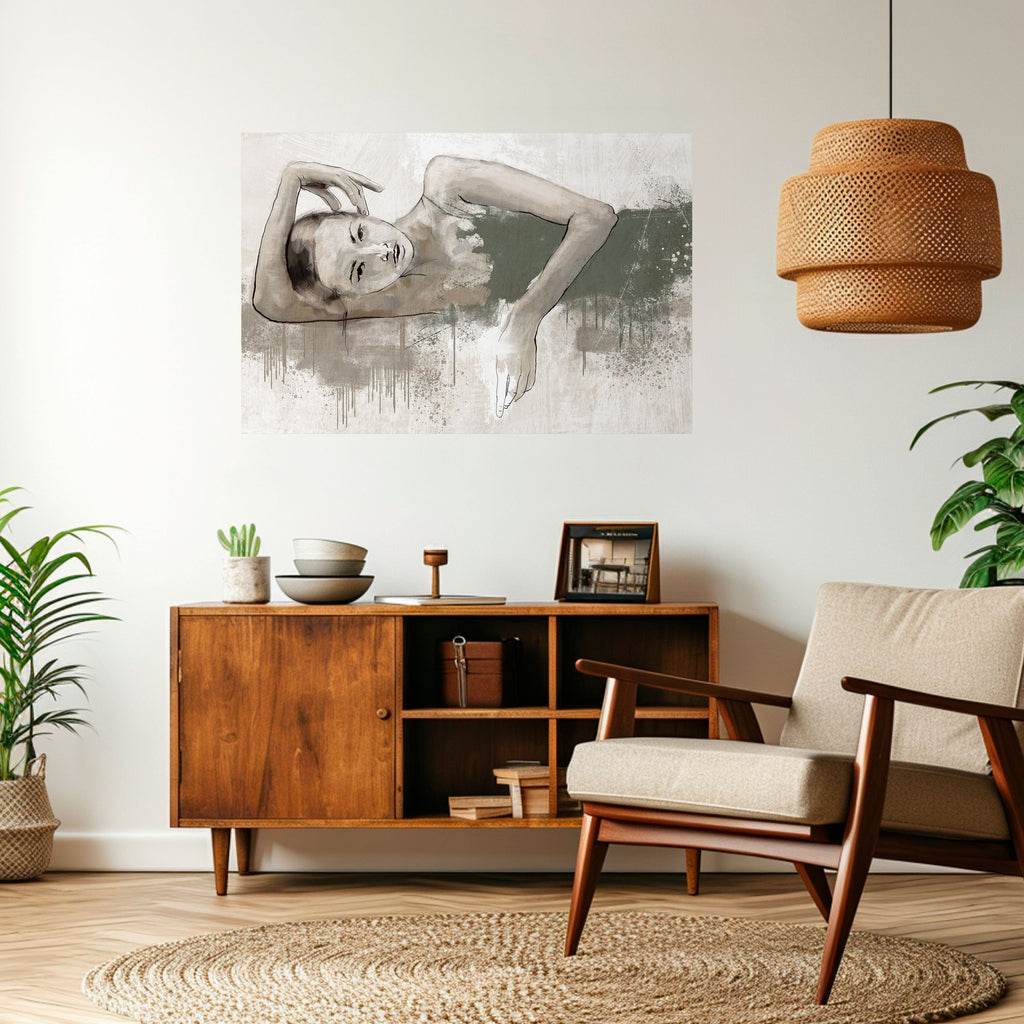 Affiche horizontale autocollante « FROZEN IN TIME »