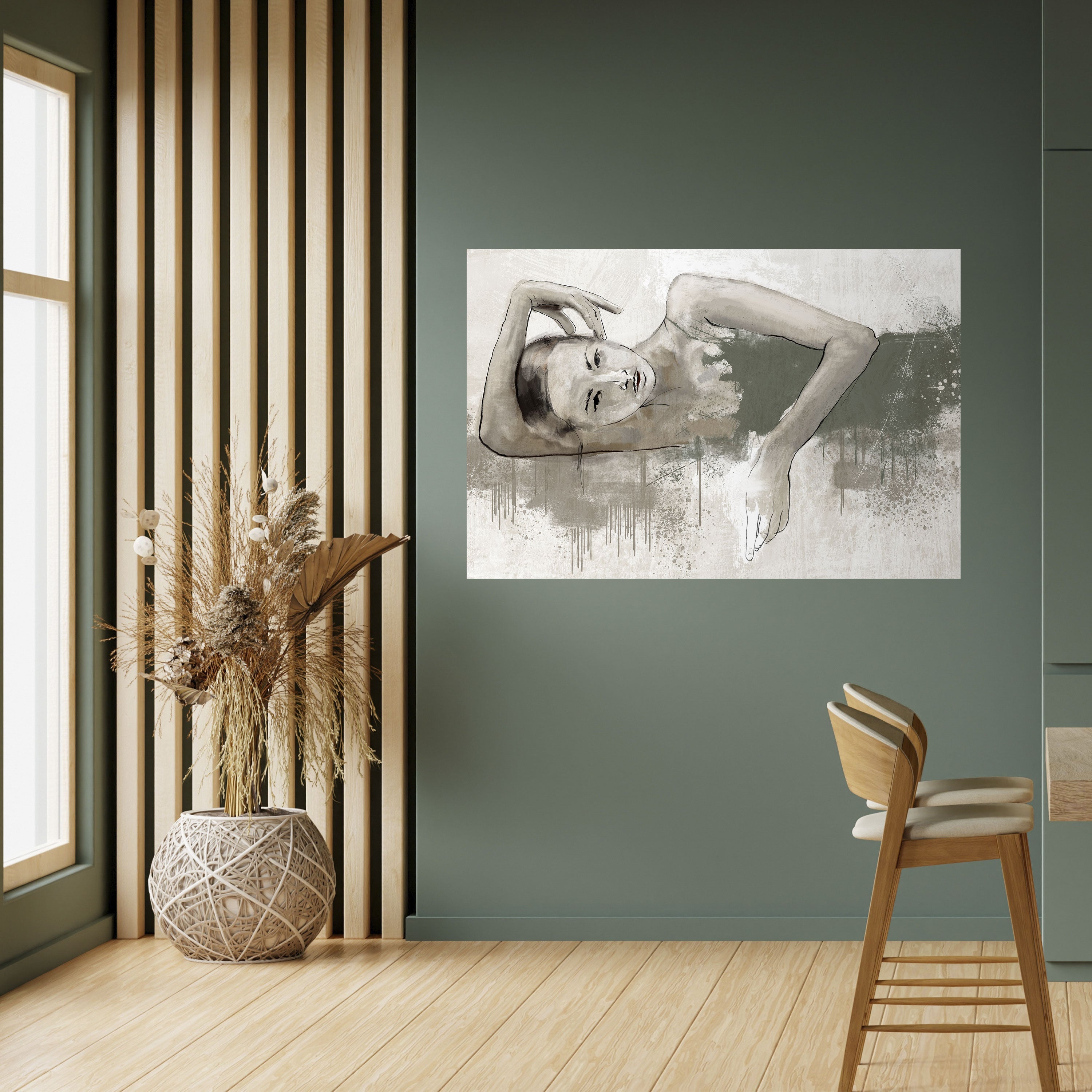 Affiche horizontale autocollante « FROZEN IN TIME »