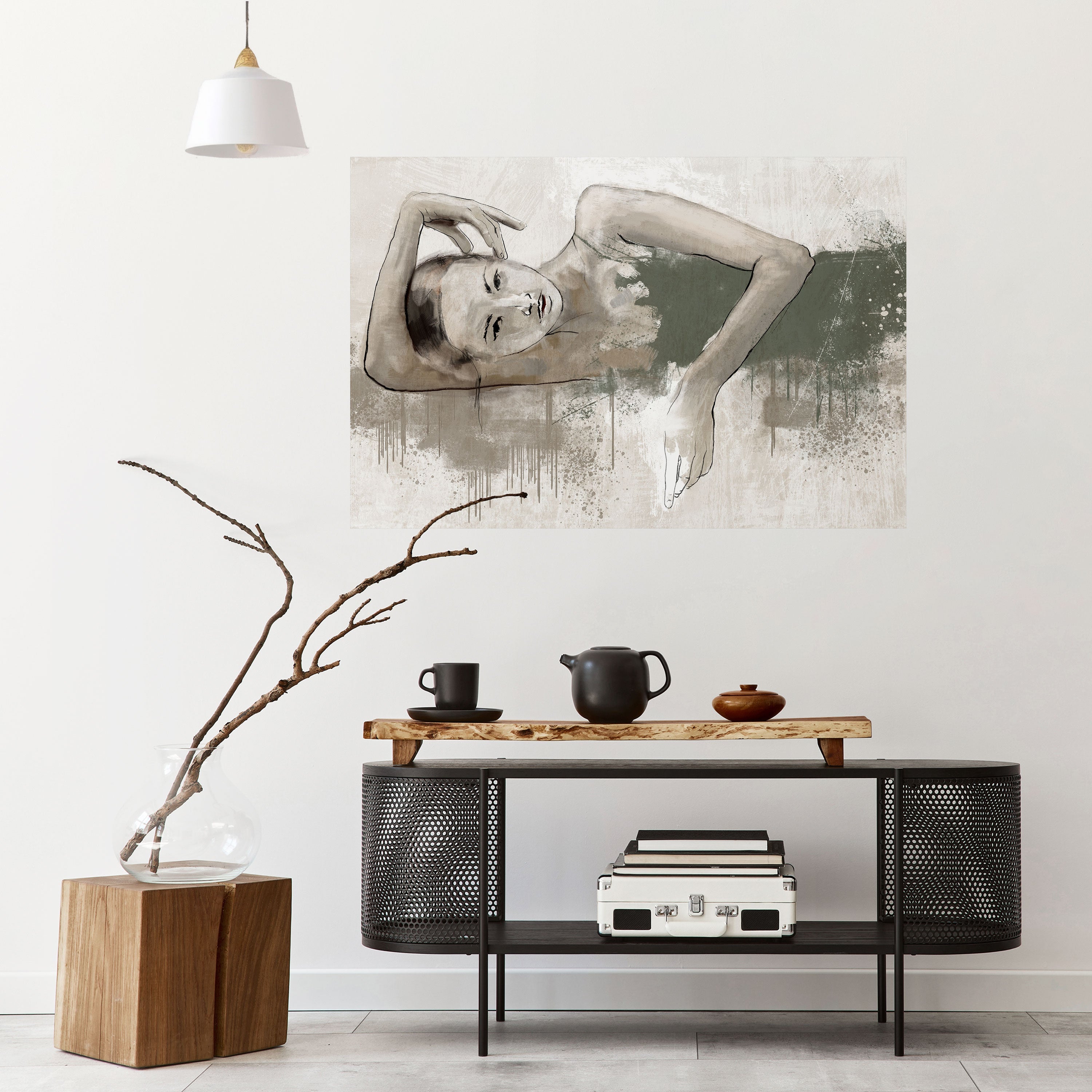 Affiche horizontale autocollante « FROZEN IN TIME »