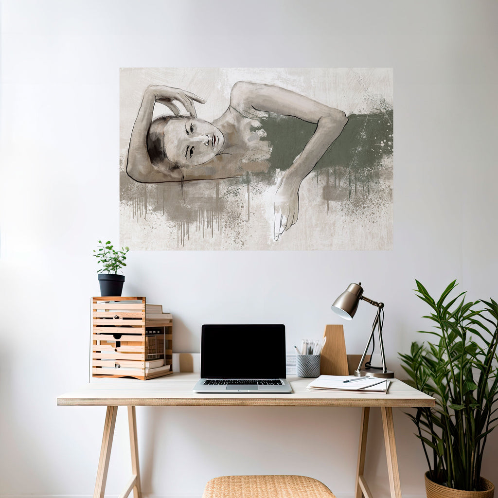 Affiche horizontale autocollante « FROZEN IN TIME »