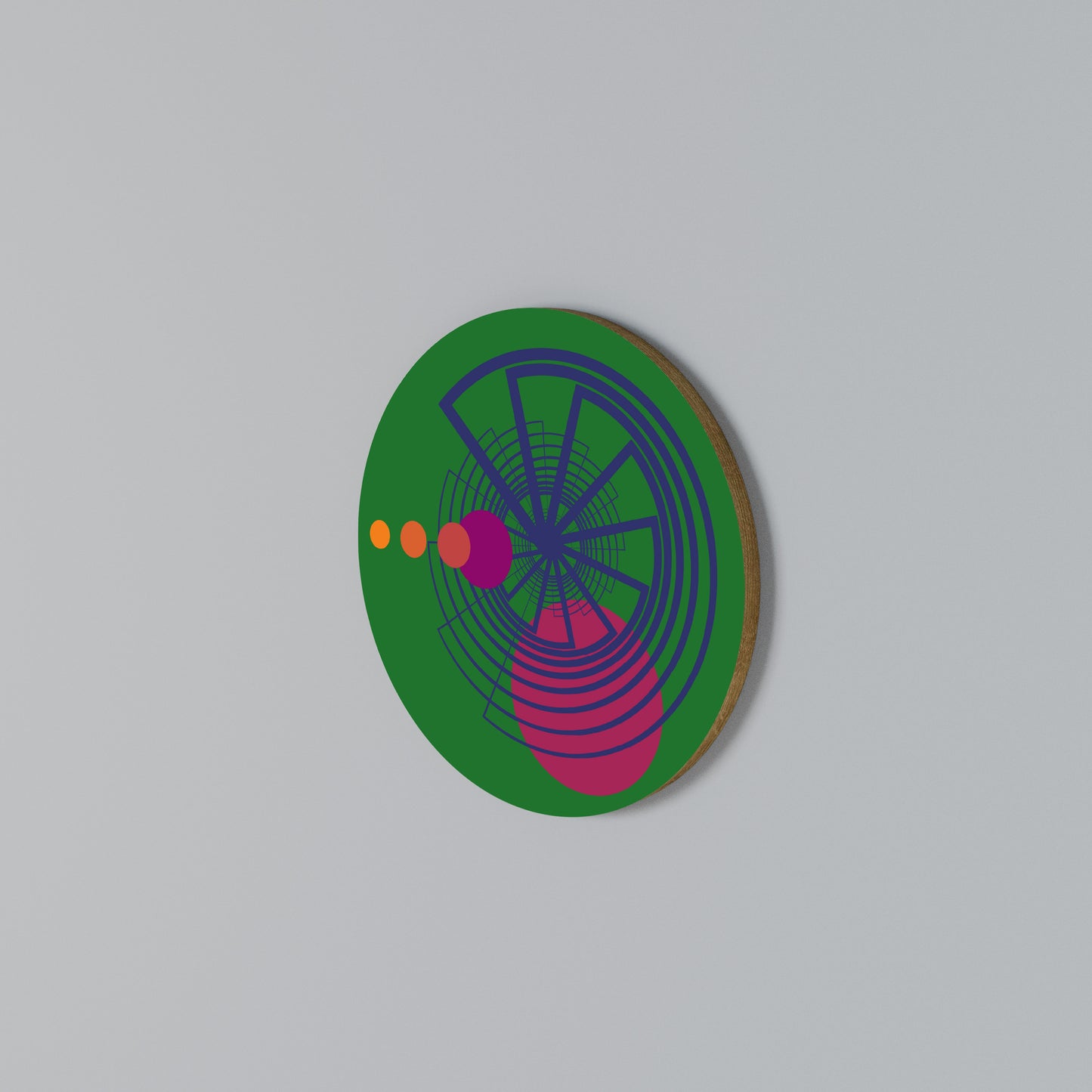 VIVID COLORWHEEL Round Wall Art