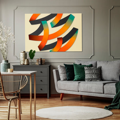 RIBBON REVERIE Horizontal Canvas Print