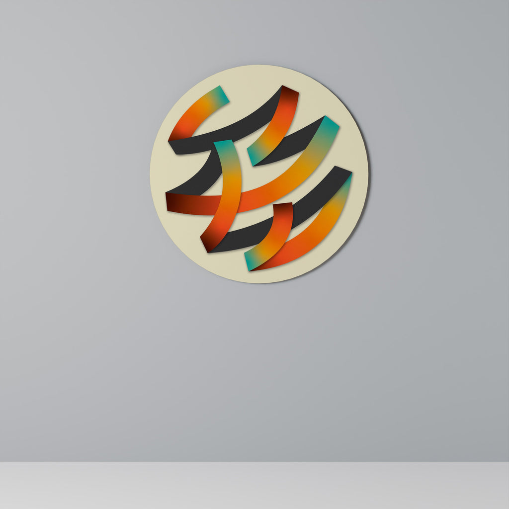 Décoration murale ronde RIBBON REVERIE