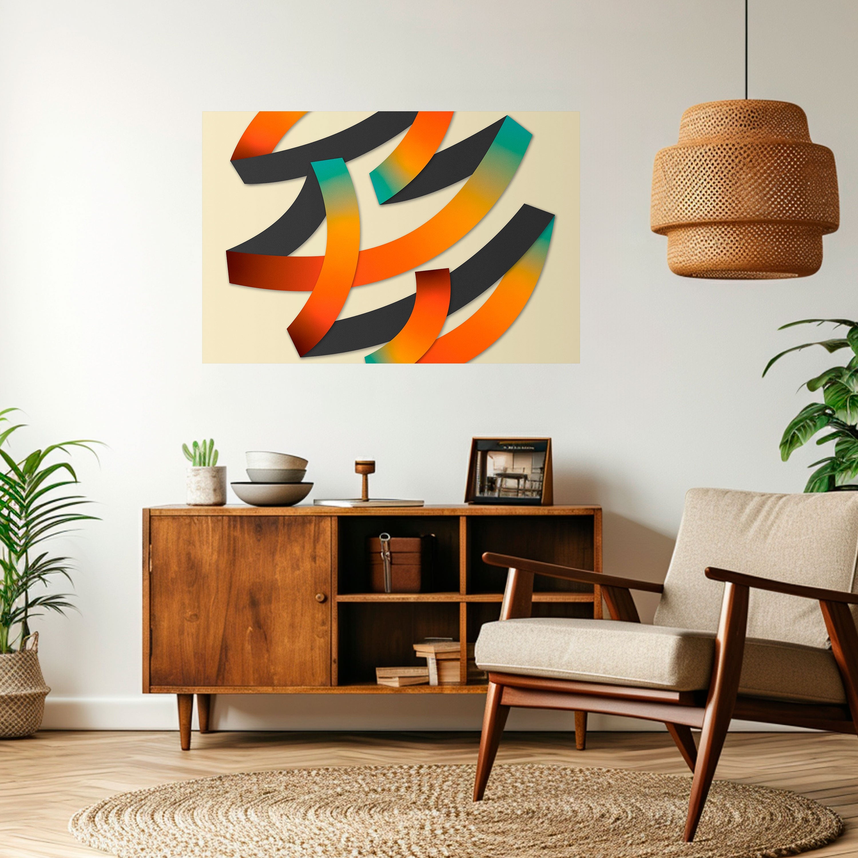 Affiche horizontale autocollante « RIBBON REVERIE »