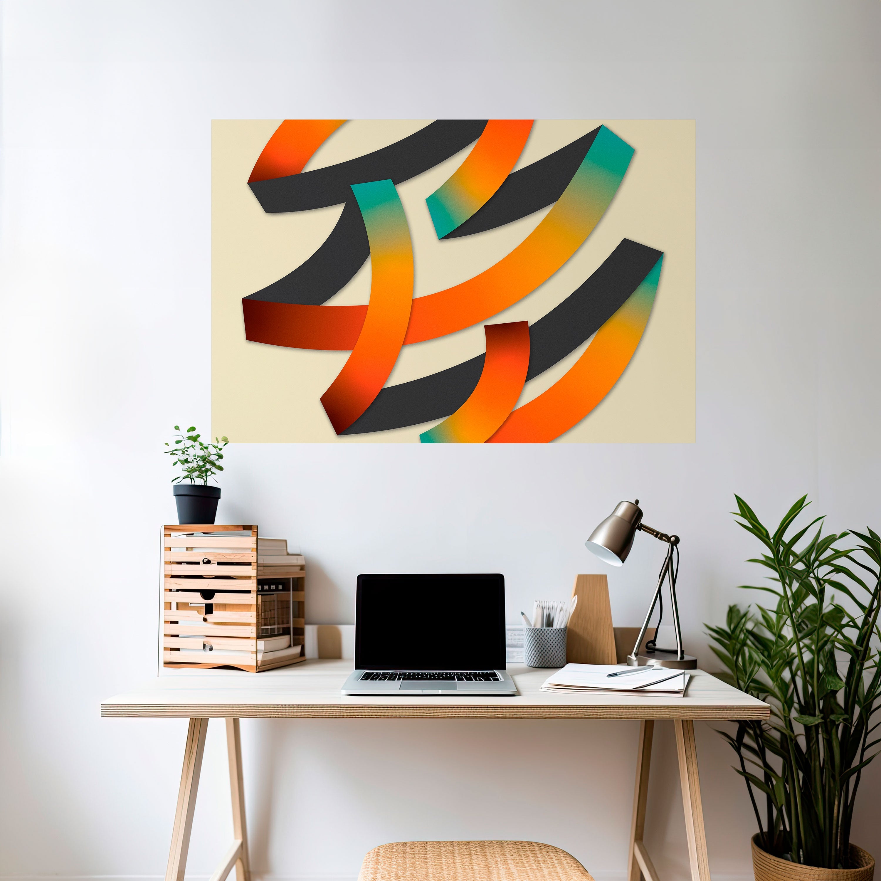 Affiche horizontale autocollante « RIBBON REVERIE »