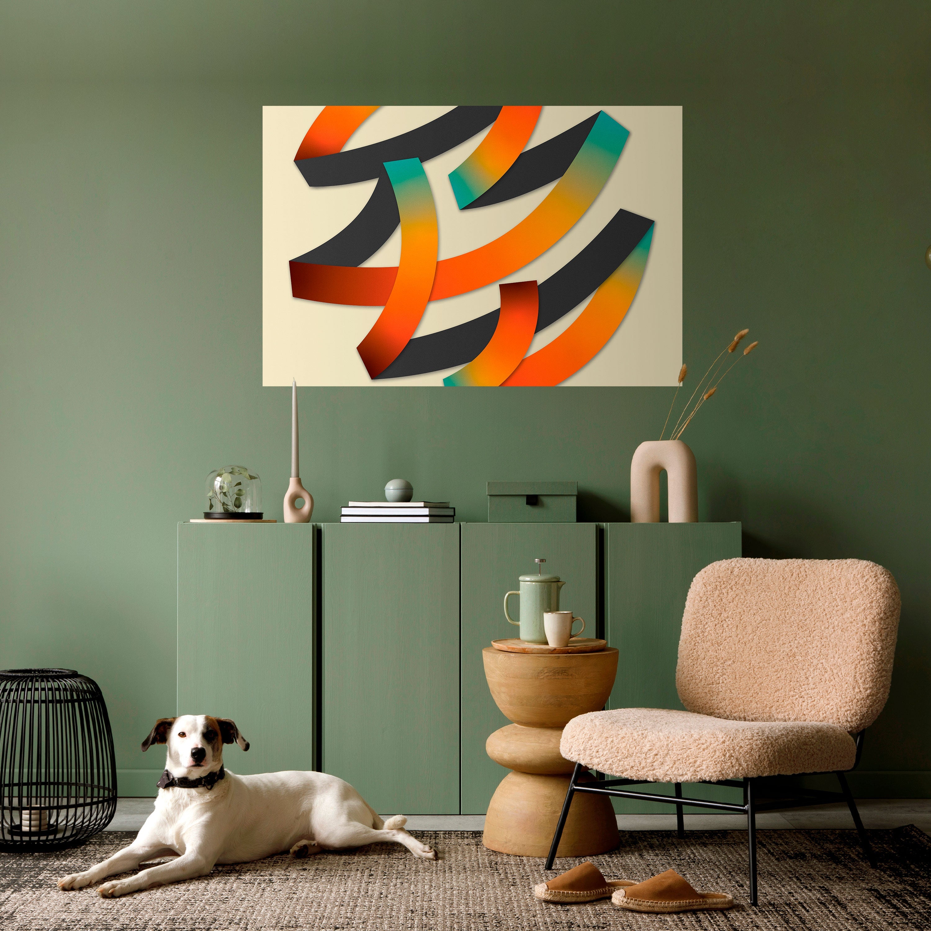 Affiche horizontale autocollante « RIBBON REVERIE »