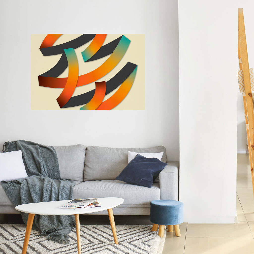 Affiche horizontale autocollante « RIBBON REVERIE »