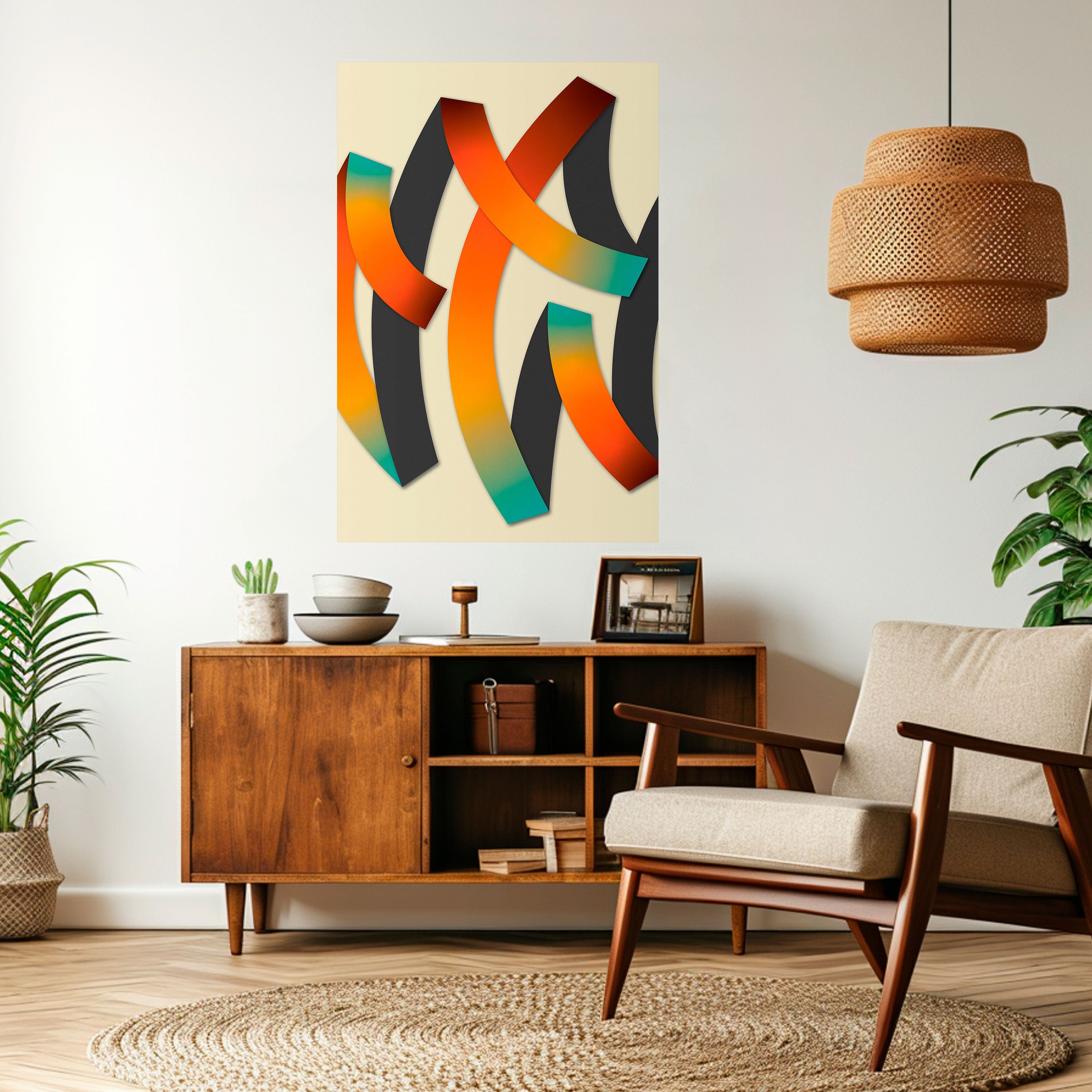 Affiche verticale autocollante « RIBBON REVERIE »