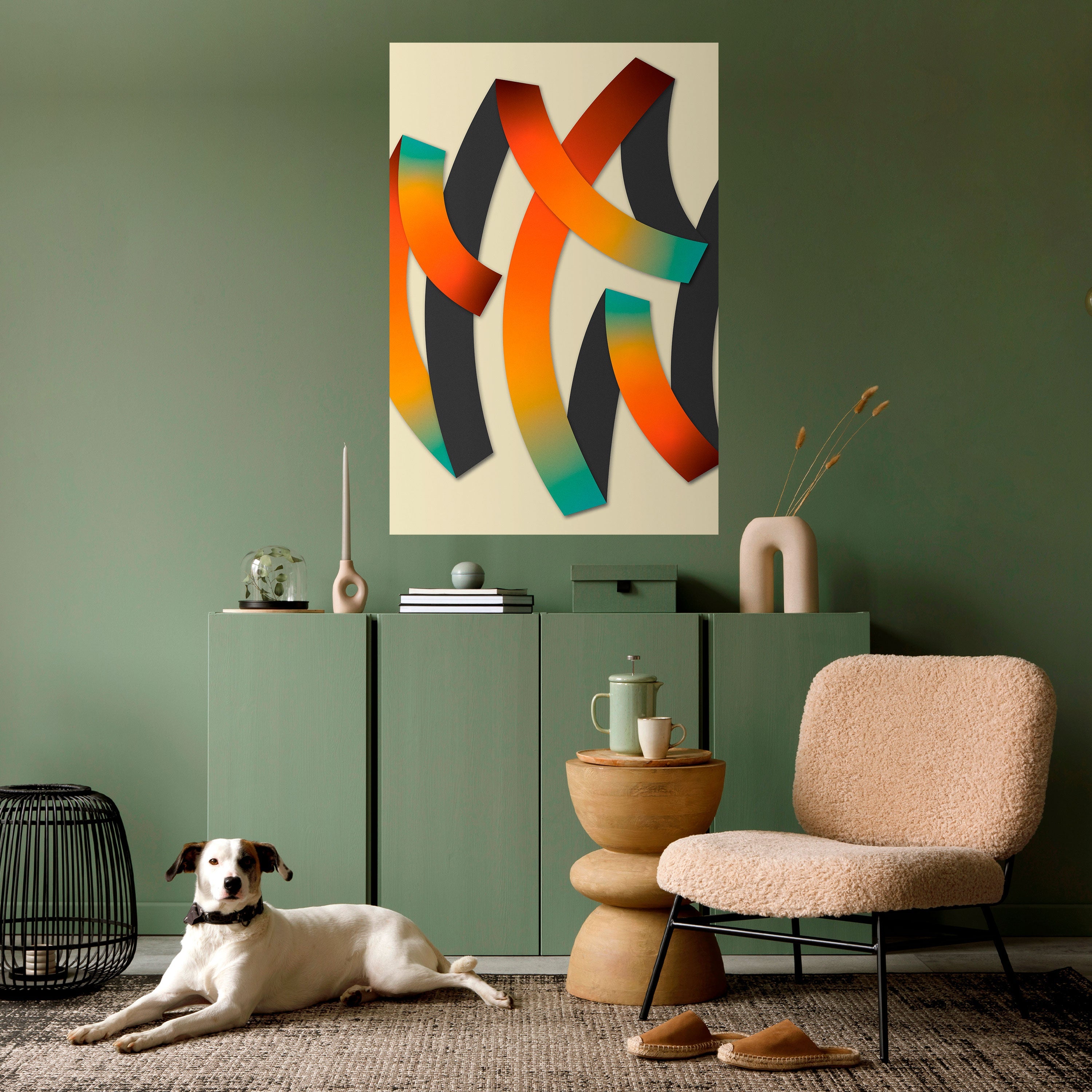 Affiche verticale autocollante « RIBBON REVERIE »