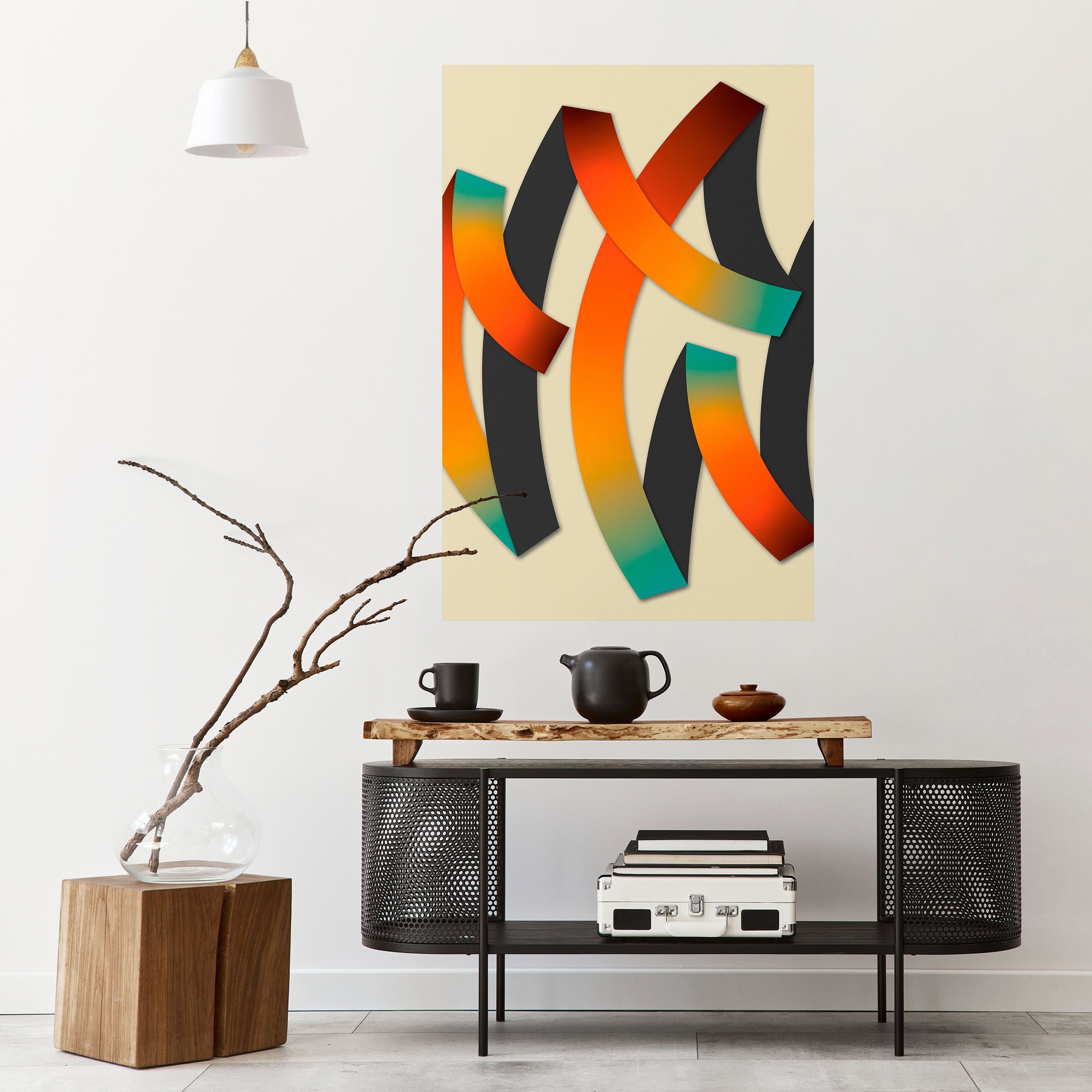 Affiche verticale autocollante « RIBBON REVERIE »