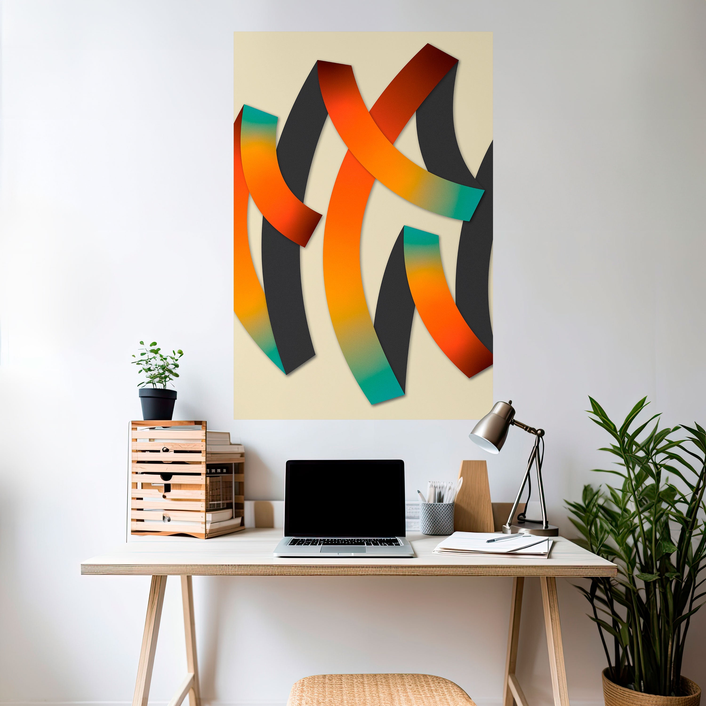 Affiche verticale autocollante « RIBBON REVERIE »