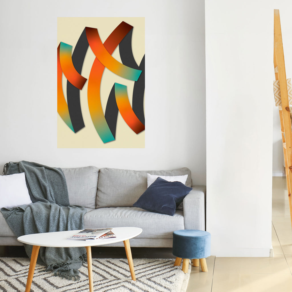 Affiche verticale autocollante « RIBBON REVERIE »