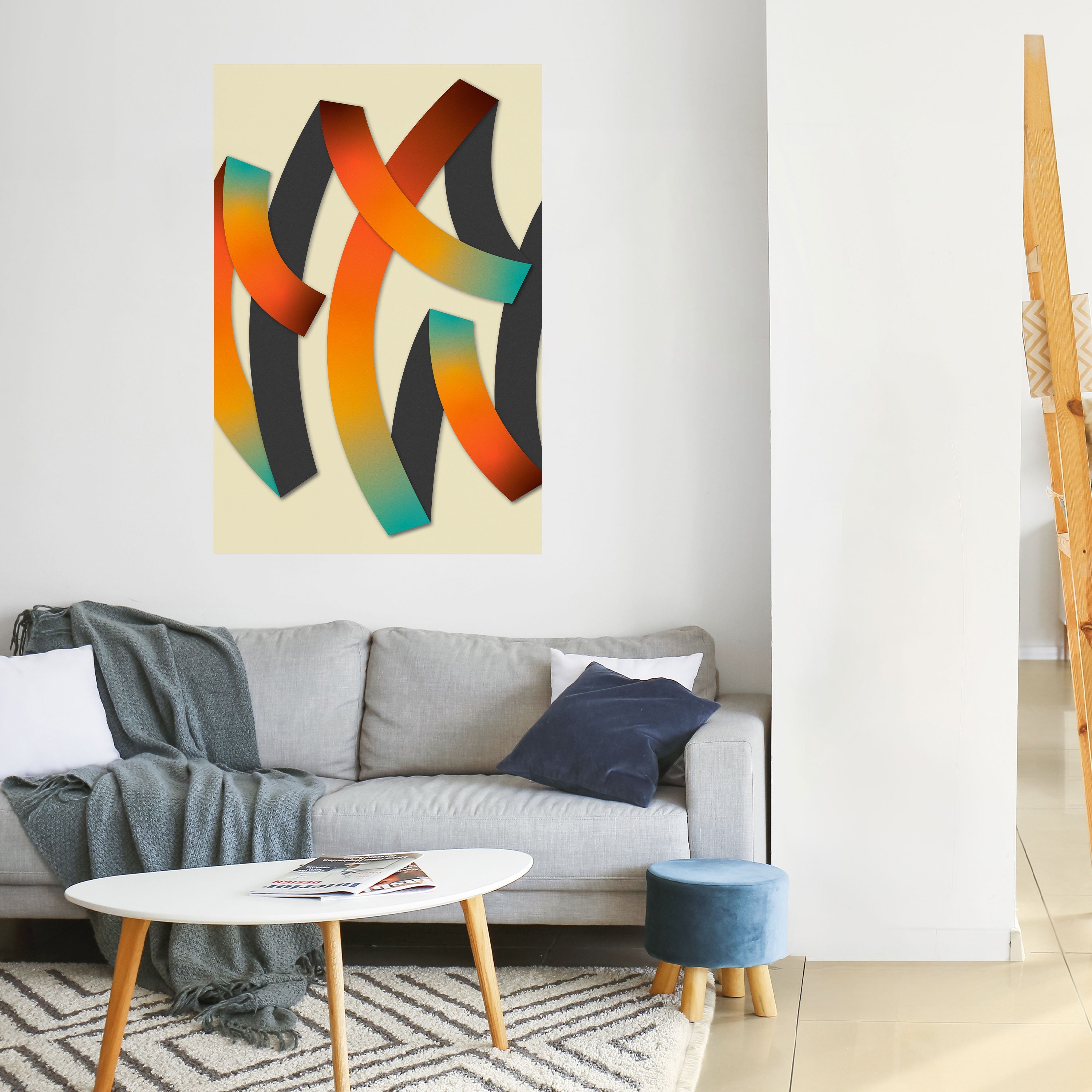 Affiche verticale autocollante « RIBBON REVERIE »