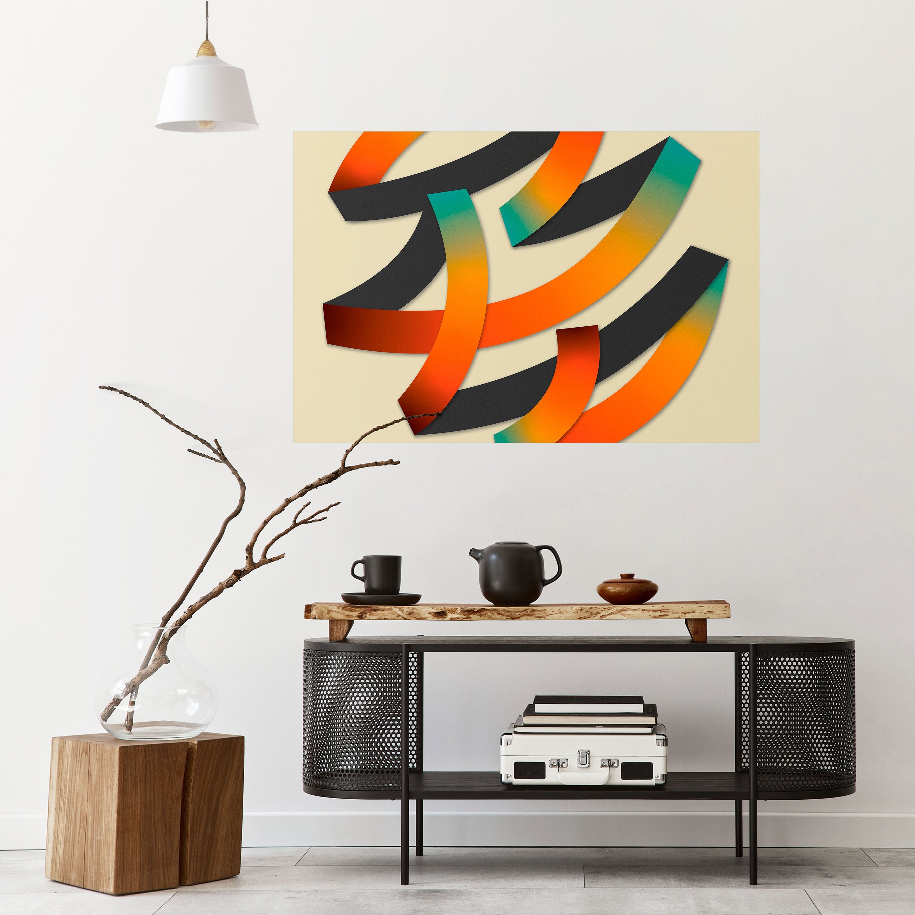 Affiche horizontale autocollante « RIBBON REVERIE »