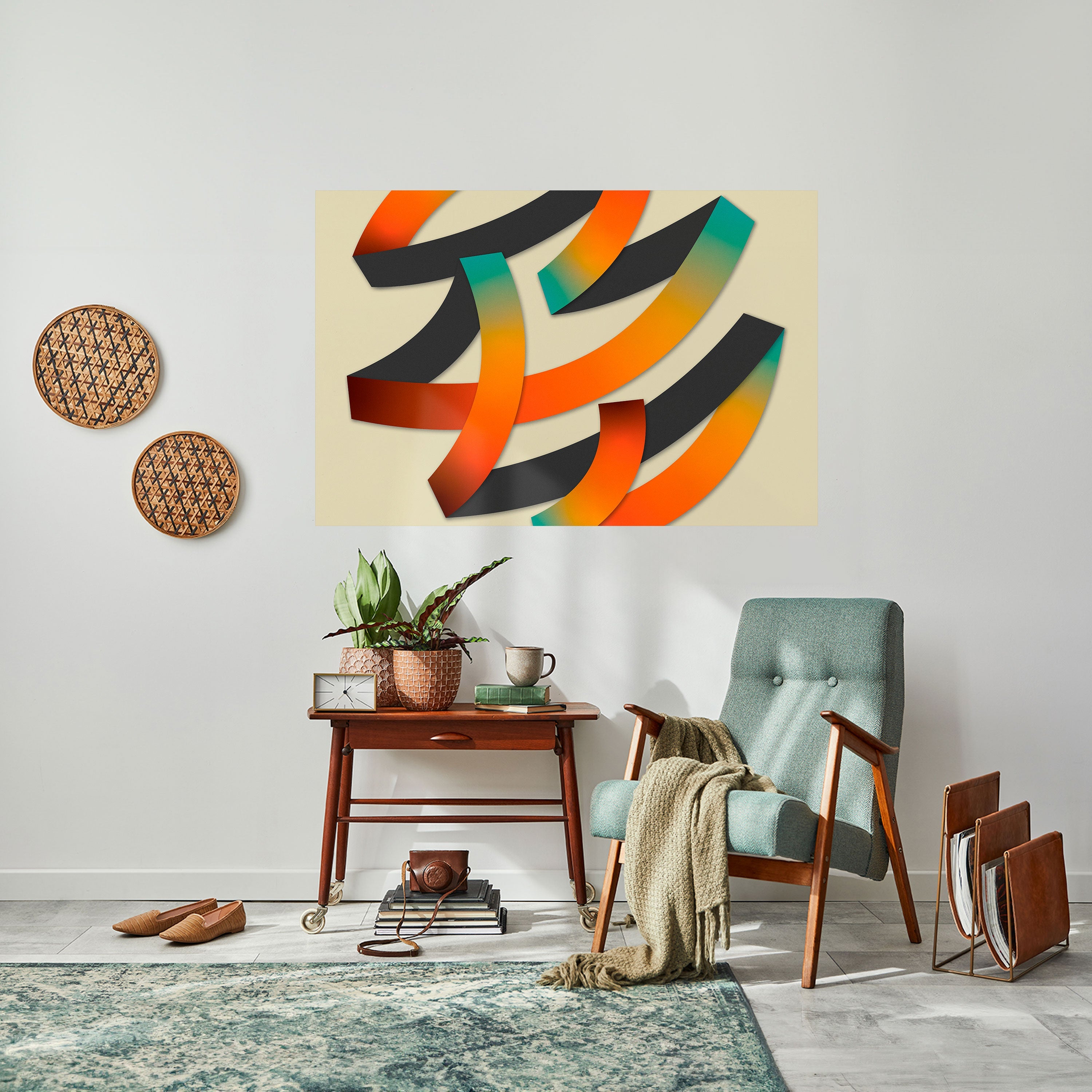 Affiche horizontale autocollante « RIBBON REVERIE »